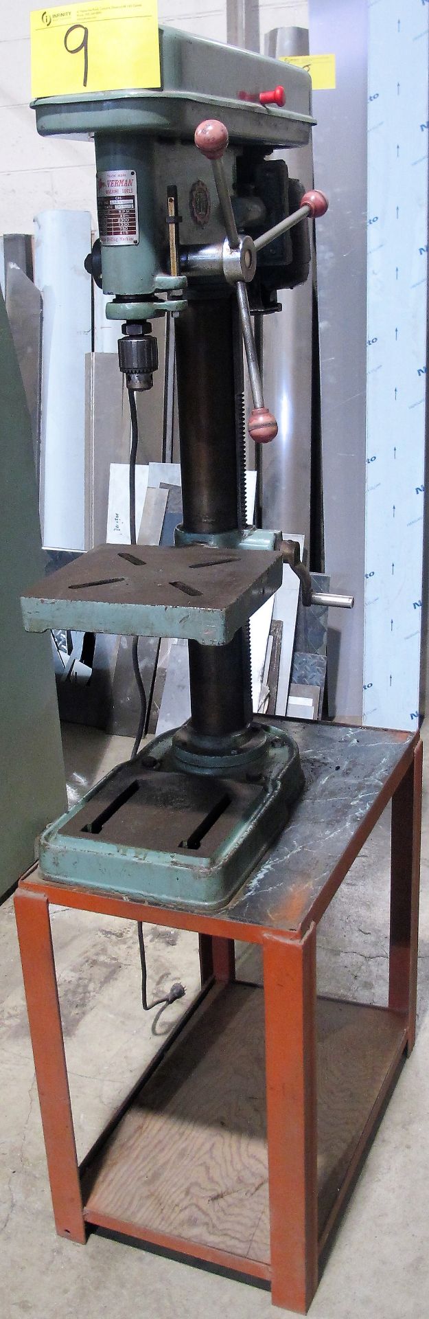 VERMAN CH-5 DRILL PRESS W/ METAL STAND