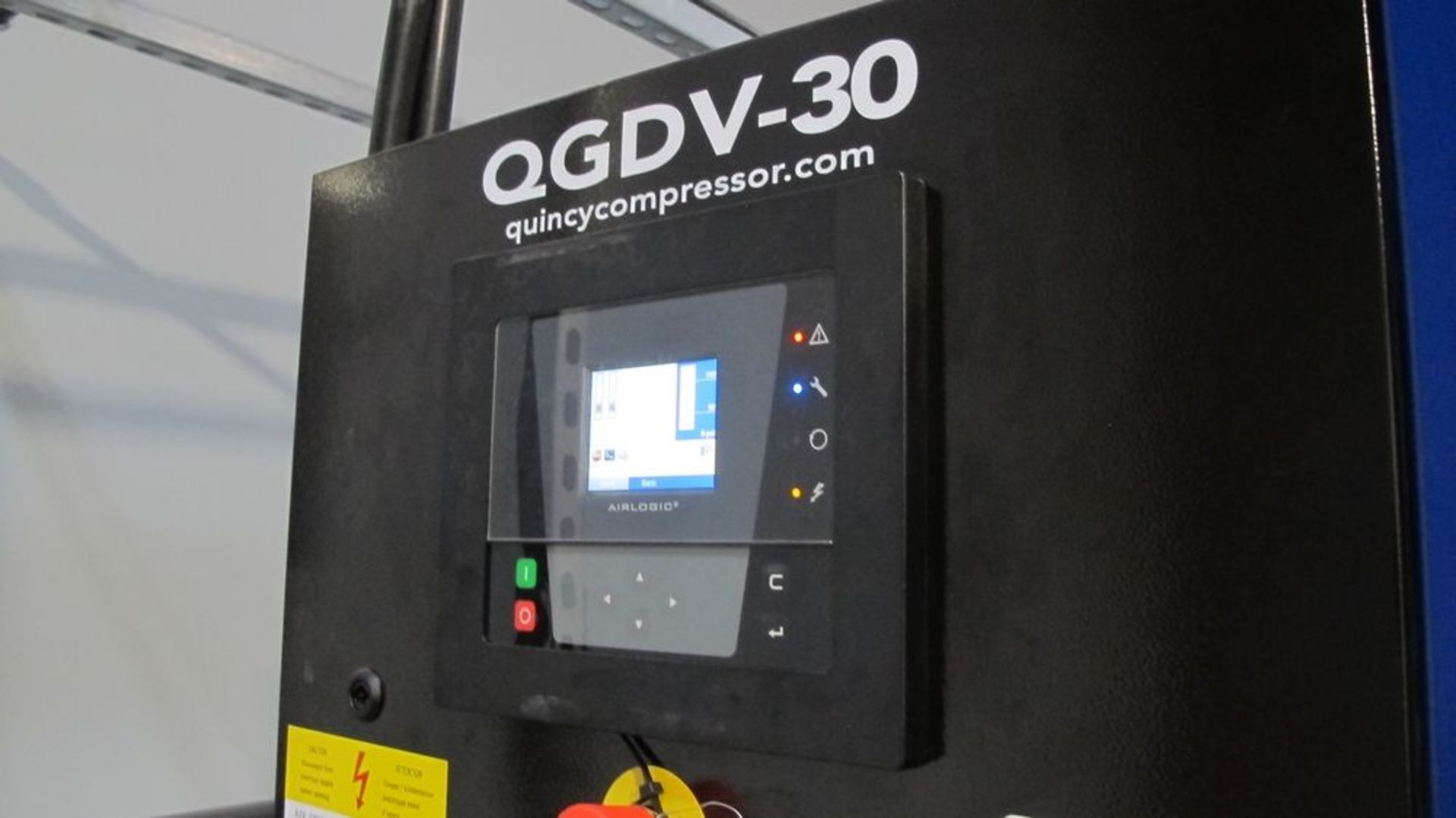 2018 QUINCY QGDV-30 TANK MOUNTED ROTARY SCREW AIR COMPRESSOR (GUELPH) - Image 4 of 4