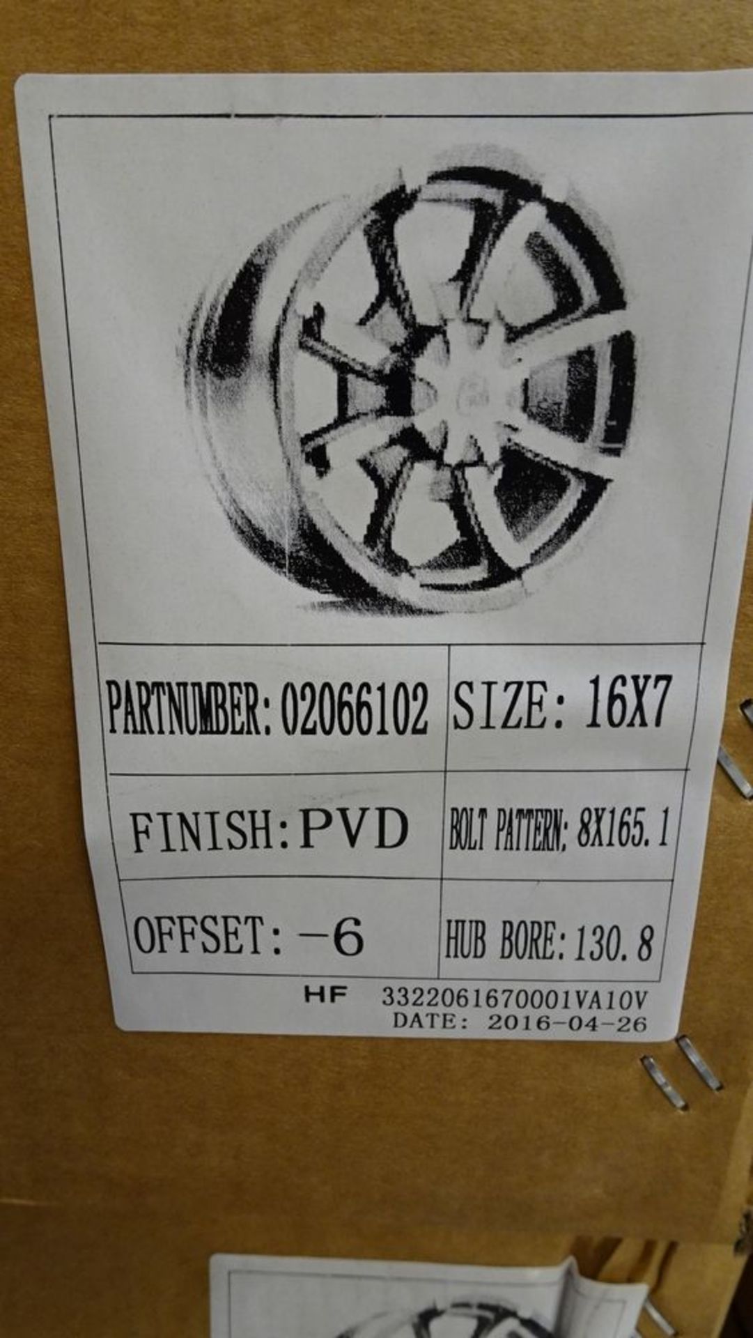 16 X 7 ALUMINUM RIMS (REUTER) - Image 3 of 3