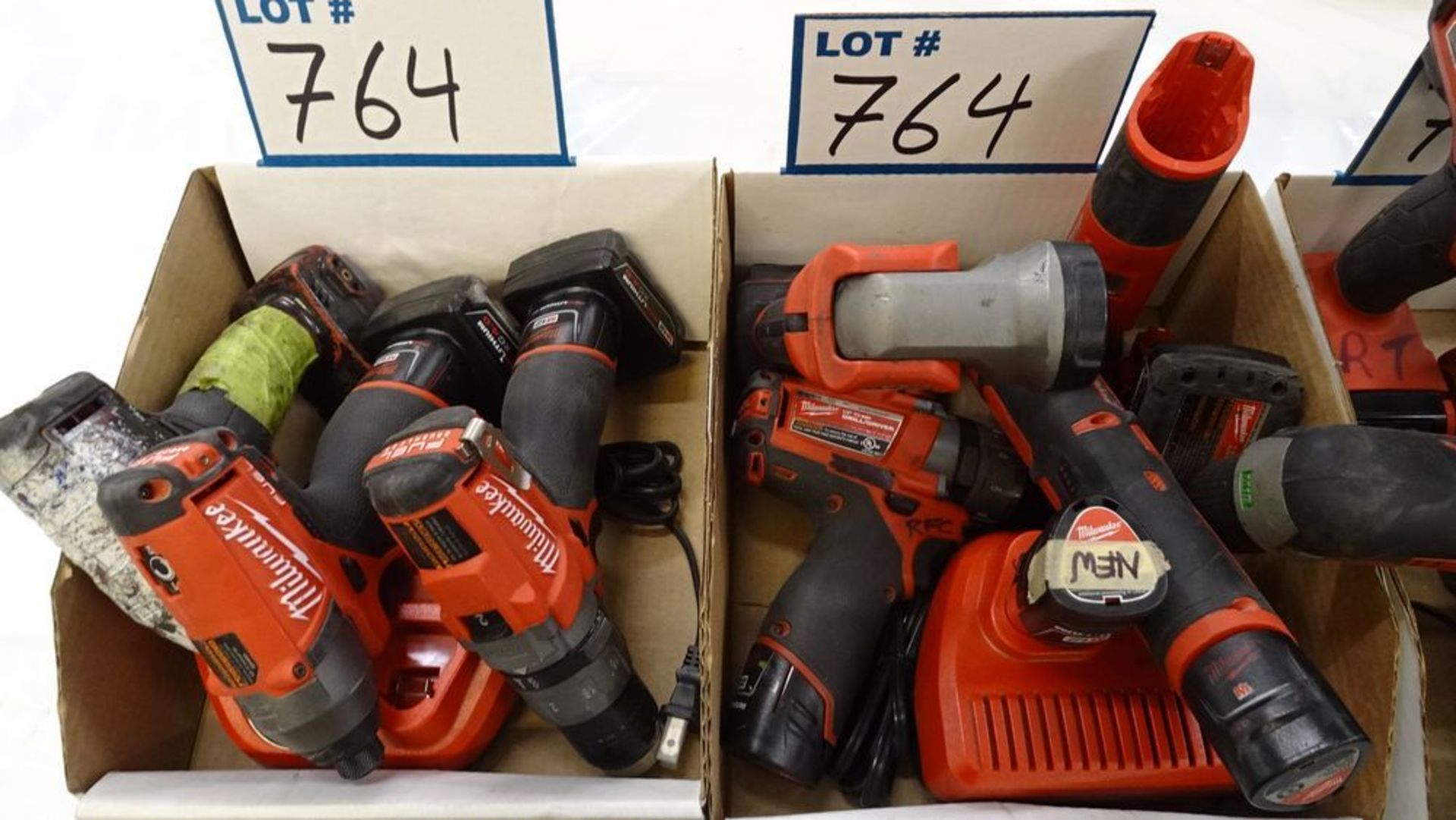 LOT MILWAUKEE ASST. CORDLESS TOOLS W/ CHARGERS (4 BOXES) (REUTER) - Image 2 of 3