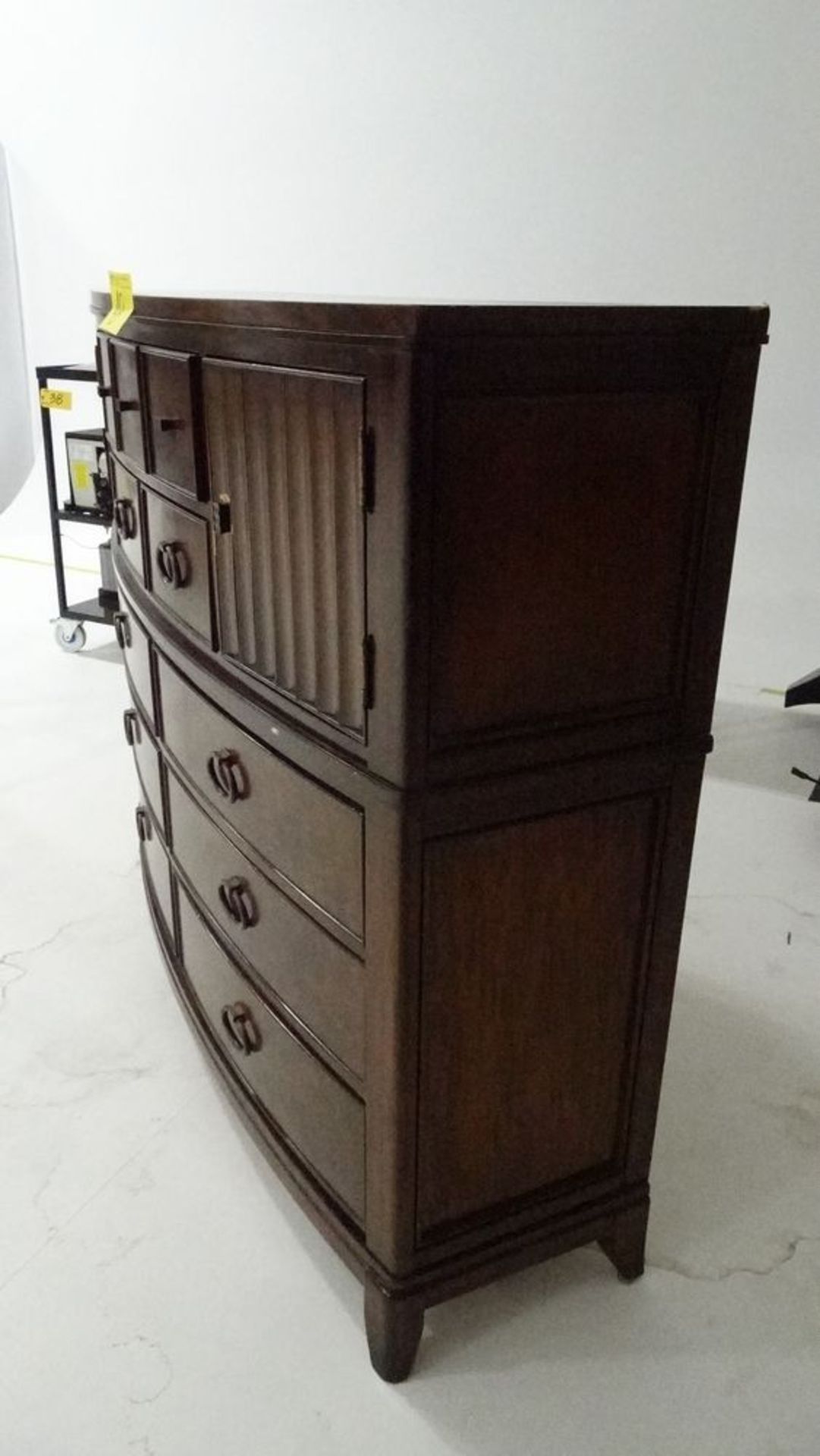 MAPLE TOP METAL BASED BENCH W/ CHEST OF DRAWERS (REUTER) - Image 3 of 4