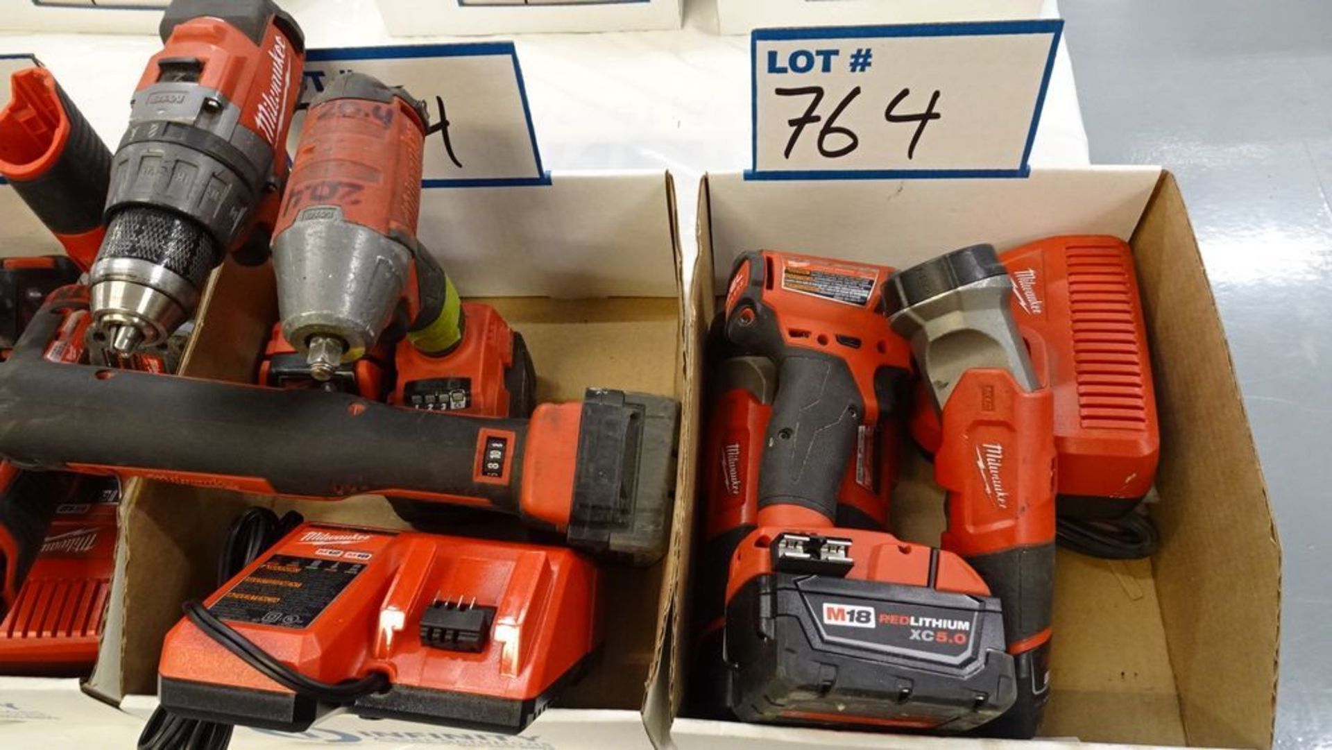 LOT MILWAUKEE ASST. CORDLESS TOOLS W/ CHARGERS (4 BOXES) (REUTER) - Image 3 of 3