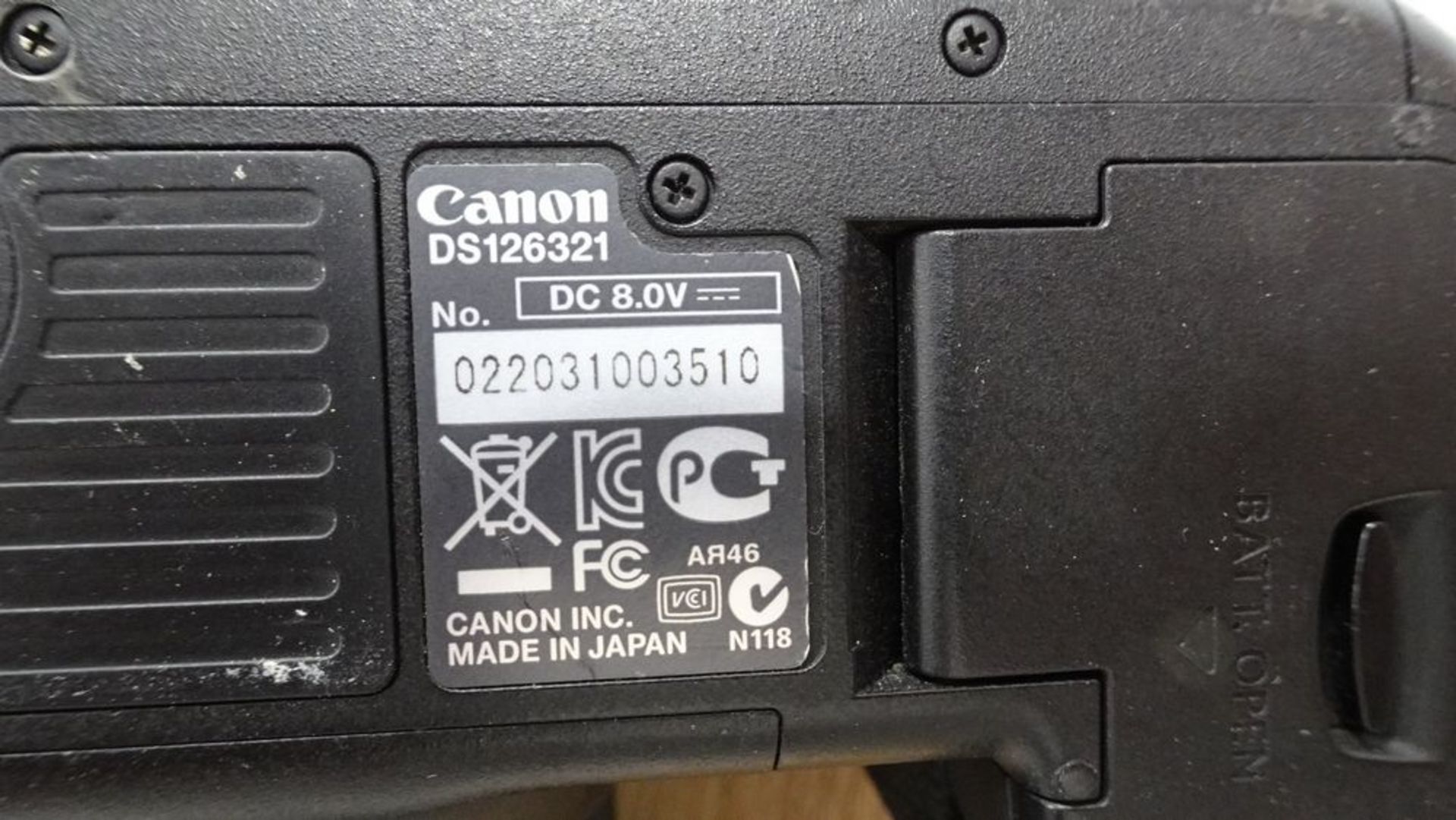 CANON EDS5D CAMERA C/W 17-40MM LENS (REUTER) - Image 2 of 6