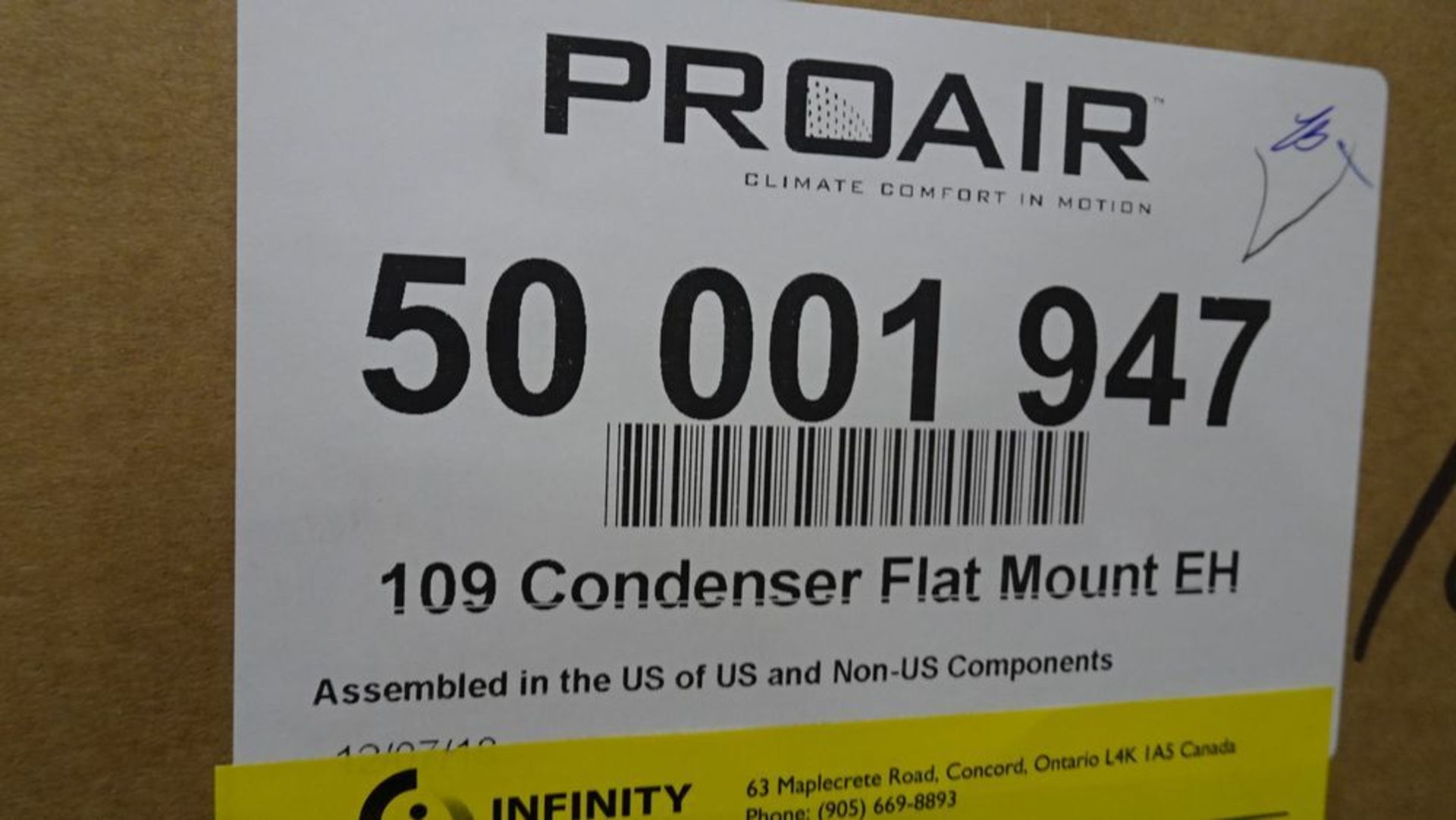 2018 PROAIR 109 CONDENSER FLAT MOUNT UNITS (REUTER) - Image 3 of 3