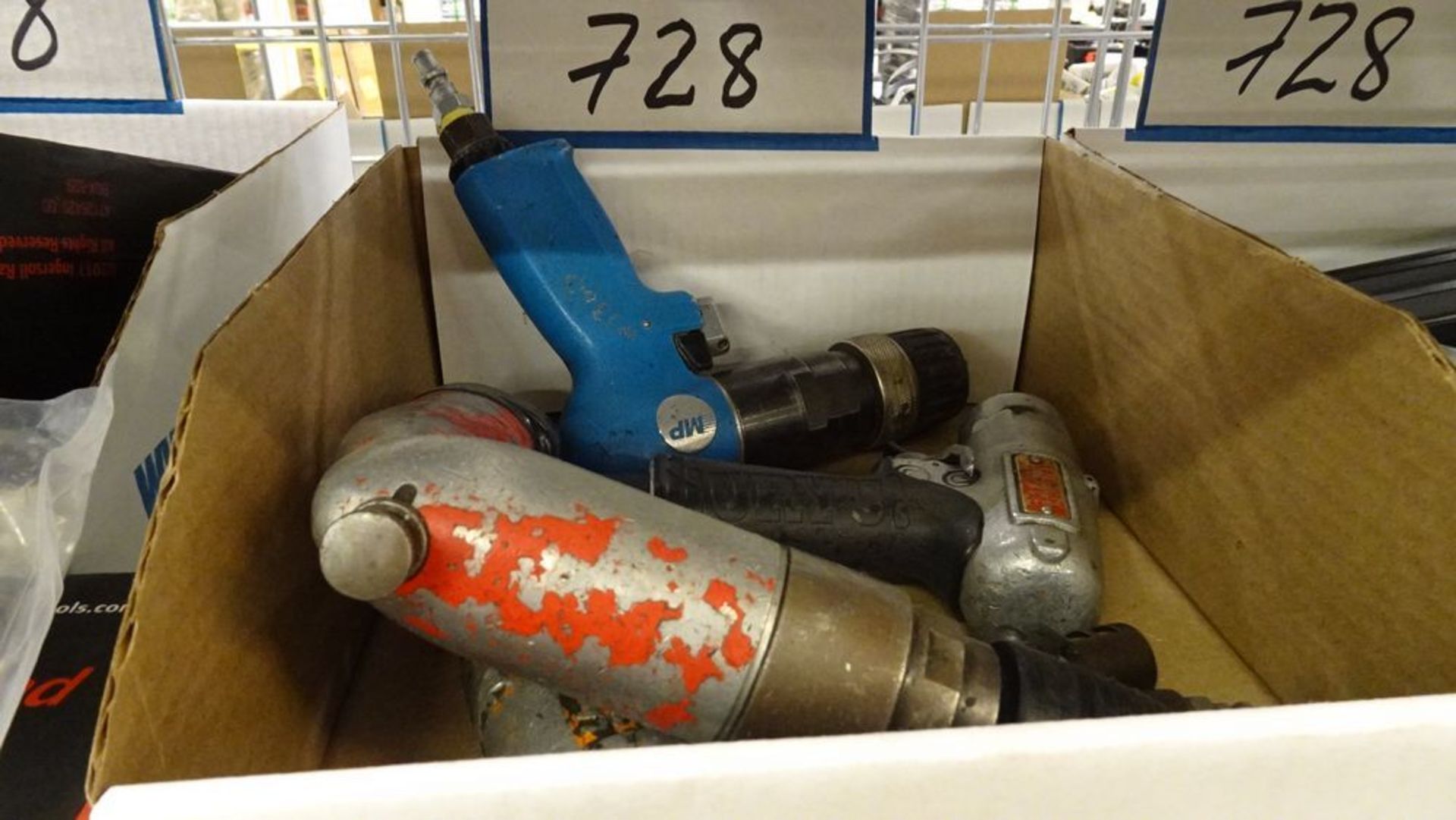 LOT PNEUMATIC RECIPROCATING SAWS, GRINDER, DRILLS, STAPLERS (4 BOXES) (REUTER) - Image 3 of 5