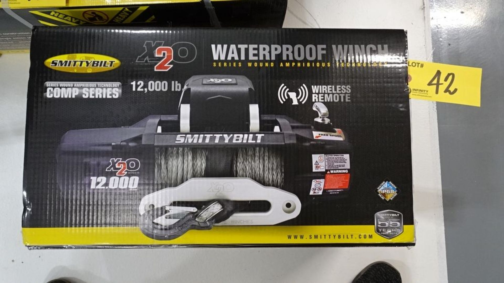 SMITTYBUILT X20 12,000LB WATERPROOF WINCH, WIRELESS REMOTE (REUTER)