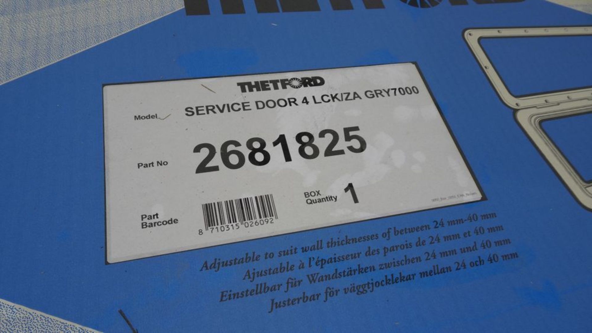 THETFORD 2681825 SERVICE DOORS (REUTER) - Image 3 of 3