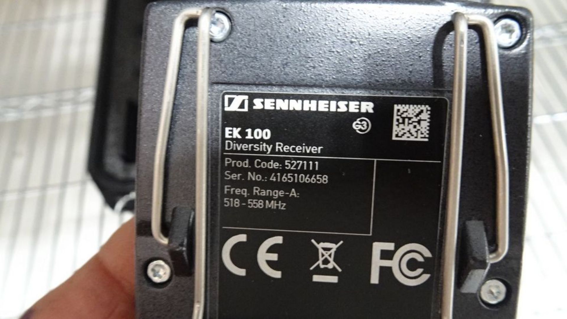 SENNHEISER EK100 DIVERSITY RECEIVER UNIT (REUTER) - Image 2 of 2