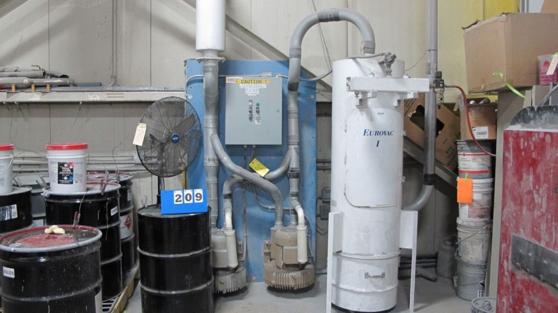 EUROVAC PAINT RECOVERY VACUUM W/ (2) 50/60 HP VACUUM PUMPS (SHIRLEY)