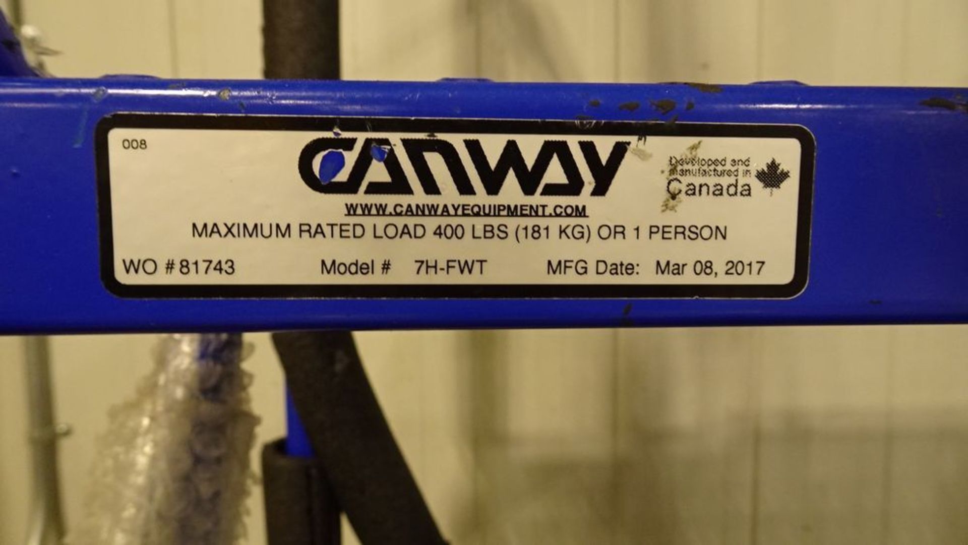 2017 CANWAY 7H-FWT PORTABLE WAREHOUSE LADDER, 7-STEP (REUTER) - Image 2 of 2