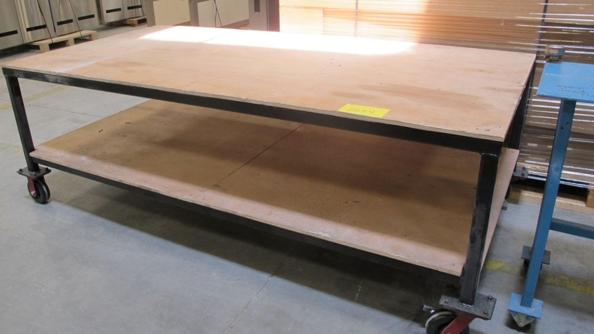 LOT OF 4 - 4' X 8' ROLLING SHOP TABLES (400 SOUTH GATE DRIVE GUELPH)