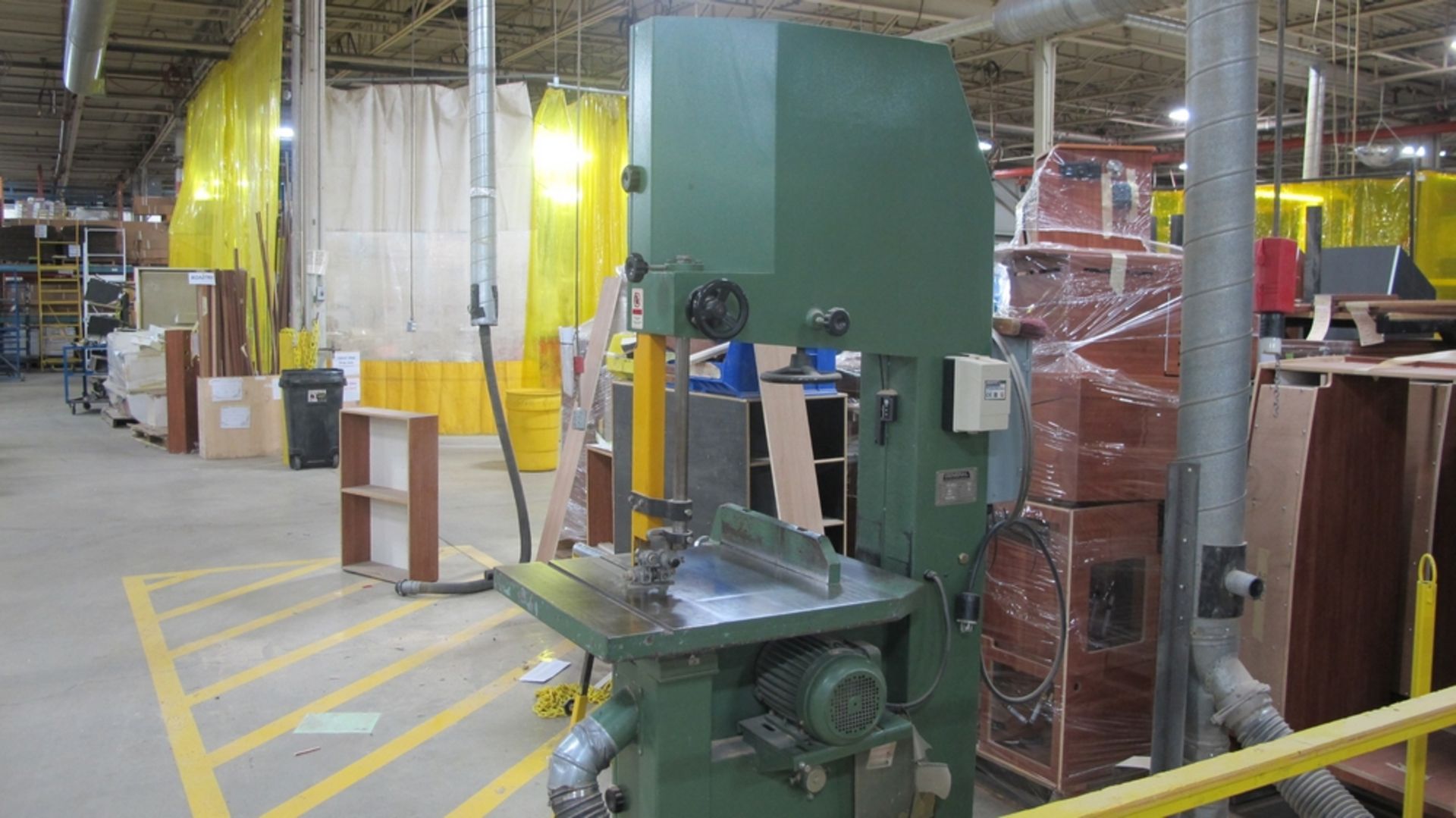 LOT OF GENERAL VERTICAL BANDSAW, MODEL 90-450MS, 3HP, 600 VOLT W/SPARE BLADES (100 SHIRLEY AVE - Image 3 of 3