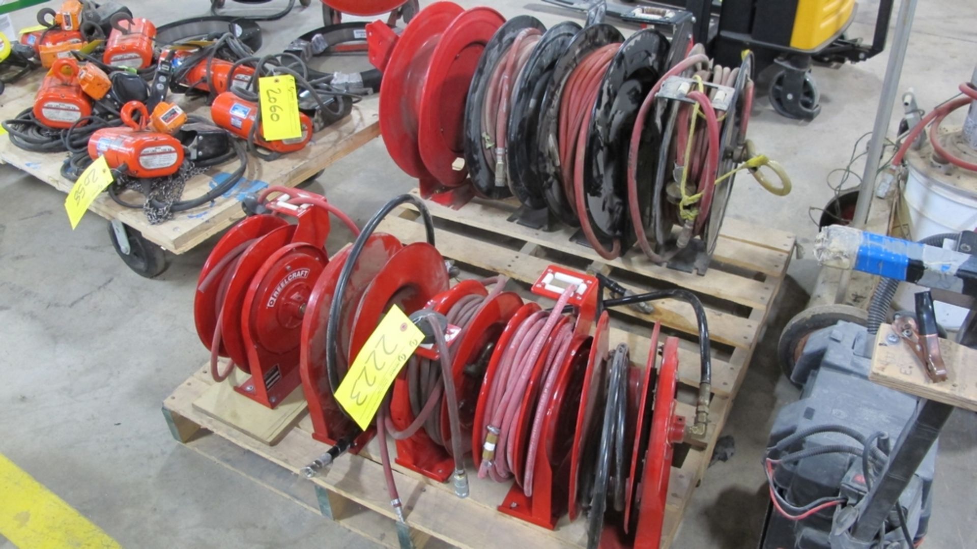 LOT OF 9 RETRACTABLE HOSE REELS (100 SHIRLEY AVE KITCHENER)