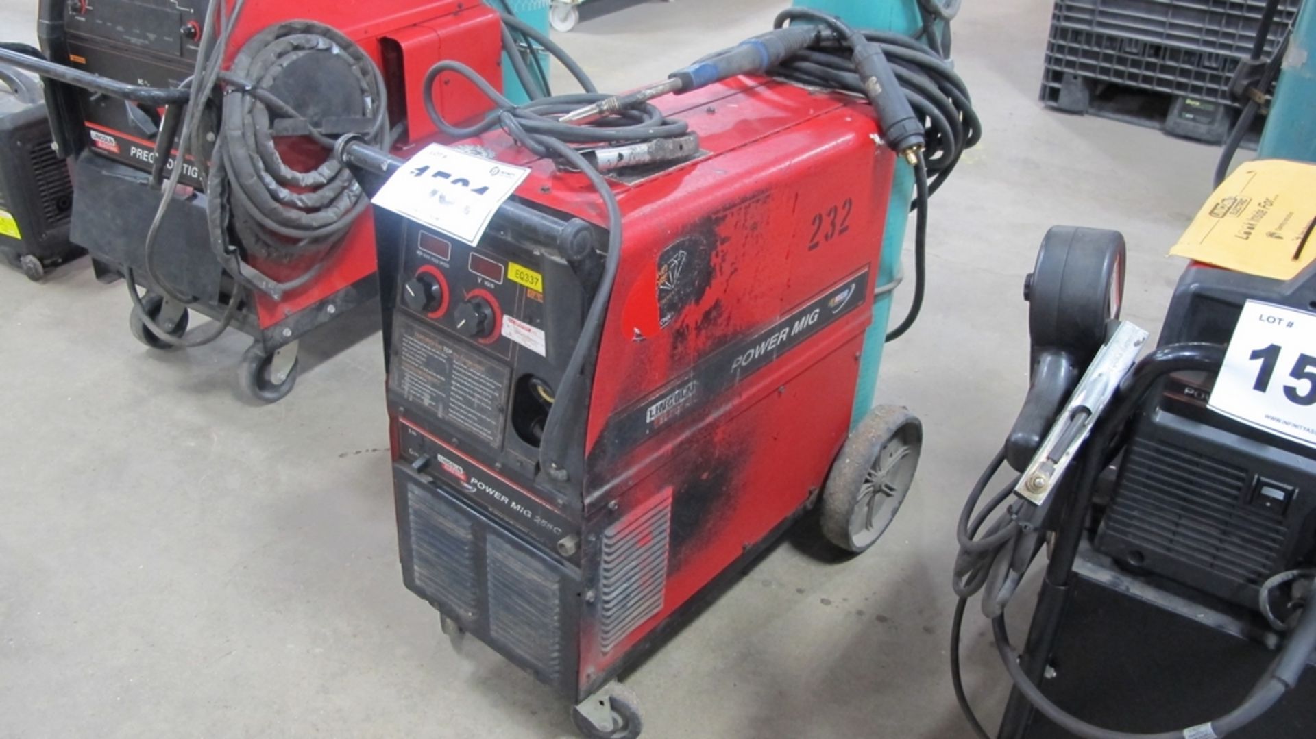 LINCOLN ELECTRIC POWER MIG 255C WELDER, S/N K2416-2, NO TANK (100 SHIRLEY AVE KITCHENER) - Image 3 of 4