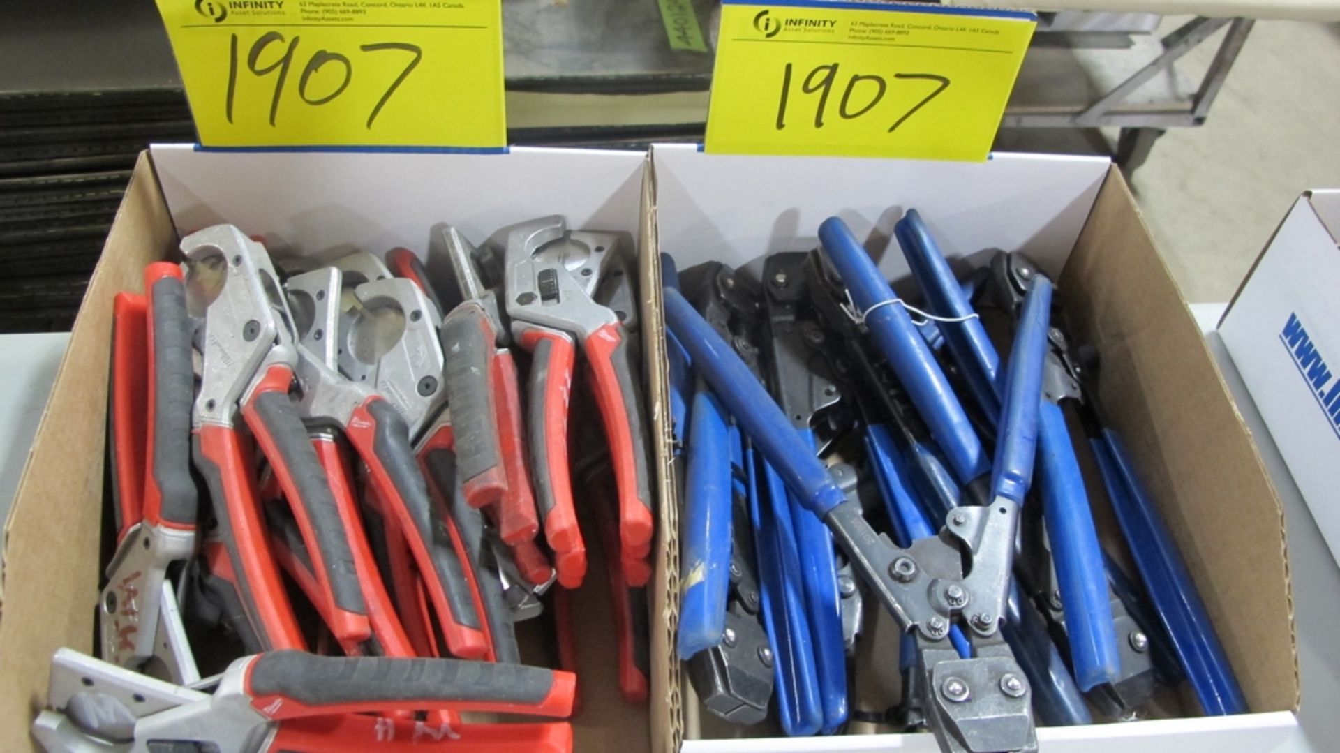 LOT OF 2 BOXES OF MILWAUKEE CRIMPERS/CUTTERS (100 SHIRLEY AVE KITCHENER)
