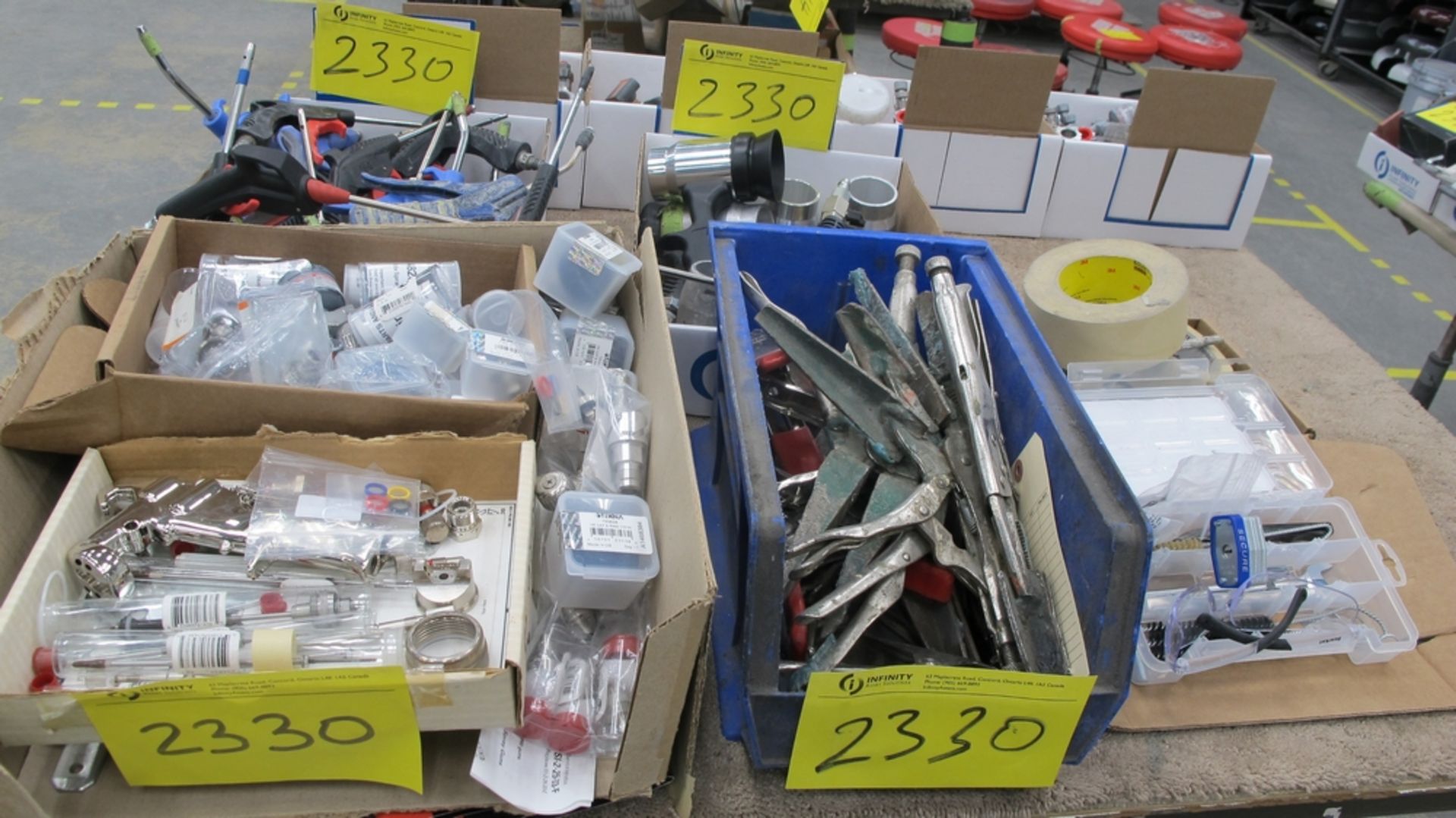 LOT OF TOOLS (VISE GRIPS, AIR NOZZLES, ETC) (100 SHIRLEY AVE KITCHENER)