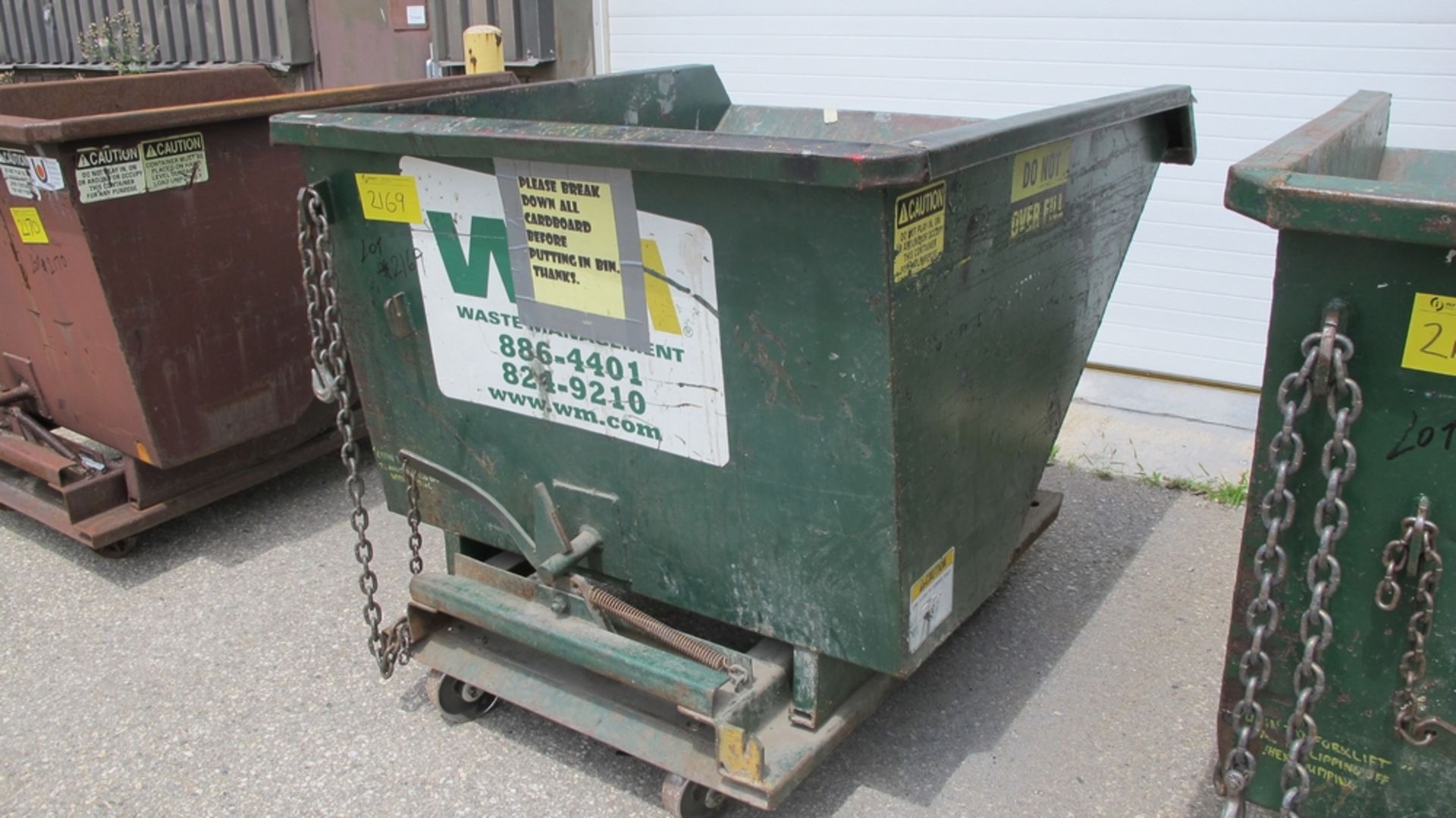 LOT OF 5 CUBIC FT FORK TRUCK DUMPING BIN (100 SHIRLEY AVE KITCHENER)