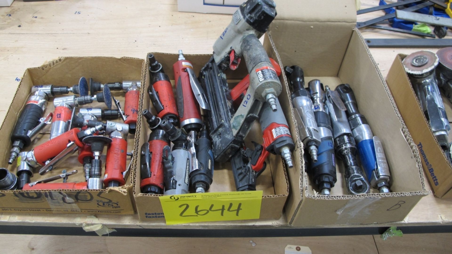 LOT OF 3 BOXES OF PNEUMATIC TOOLS (400 SOUTH GATE DRIVE GUELPH)