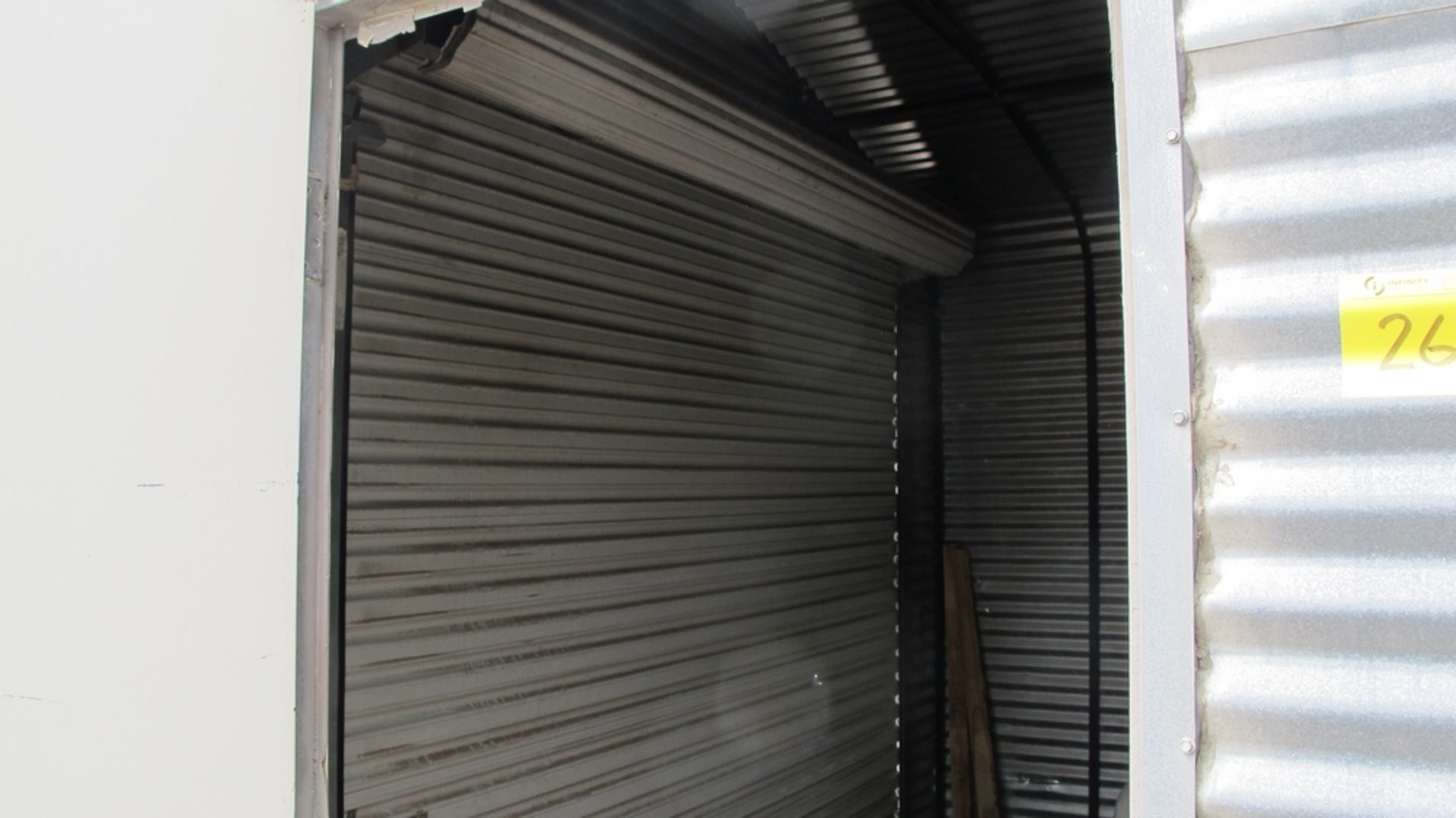 LOT OF 12' X 24' GALVENIZED SHED W/ROLLING GARGE DOOR (100 SHIRLEY AVE KITCHENER) - Image 3 of 4