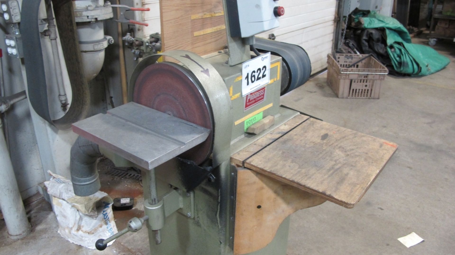 LOT OF PROGRESS P-12-60, 12" DISC/6" BELT SANDER (100 SHIRLEY AVE KITCHENER) - Image 2 of 3