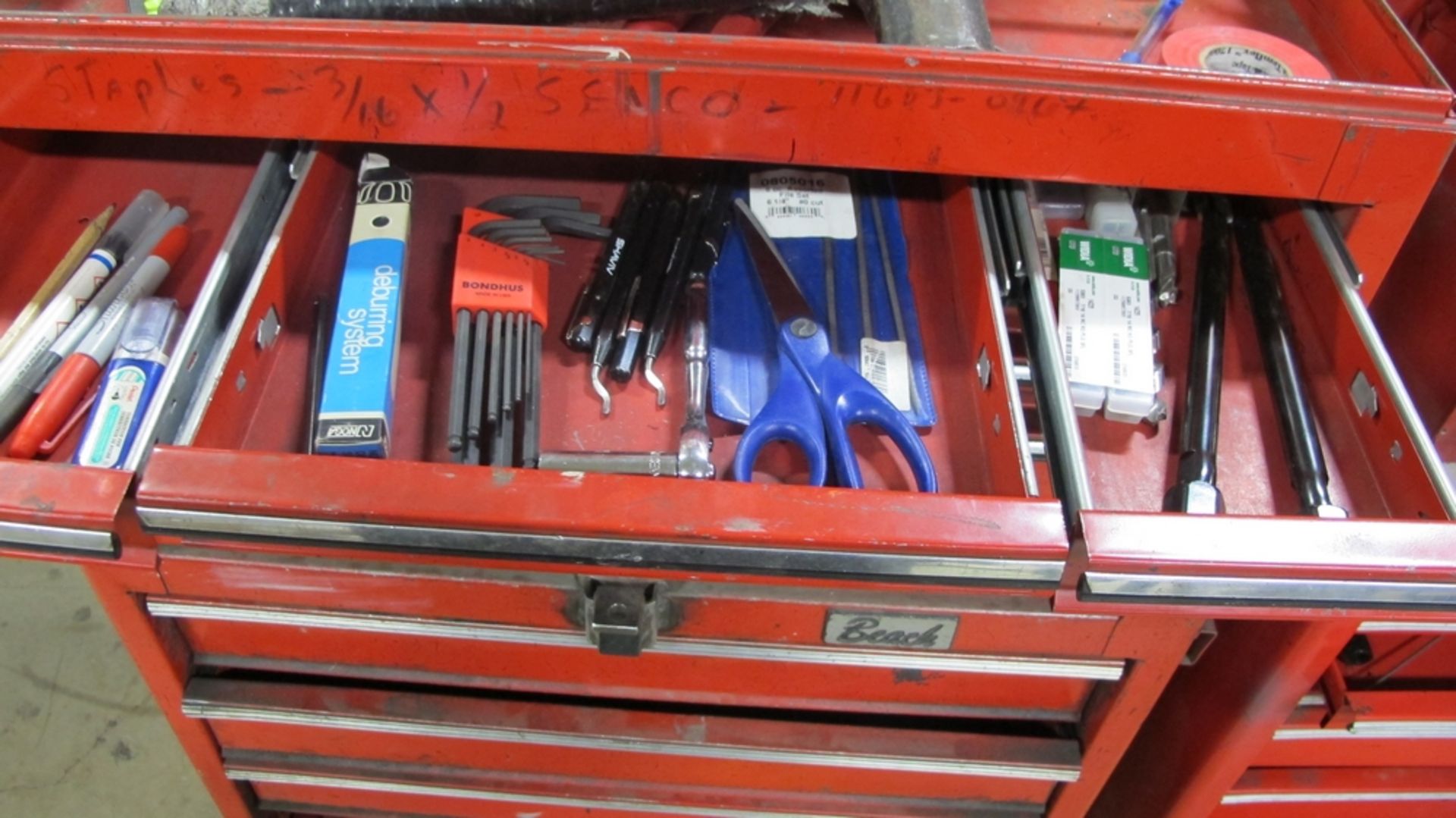 LOT OF 2 BEACH TOOL BOXES, 9 DRAWERS W/TOOLS (100 SHIRLEY AVE KITCHENER) - Image 3 of 8