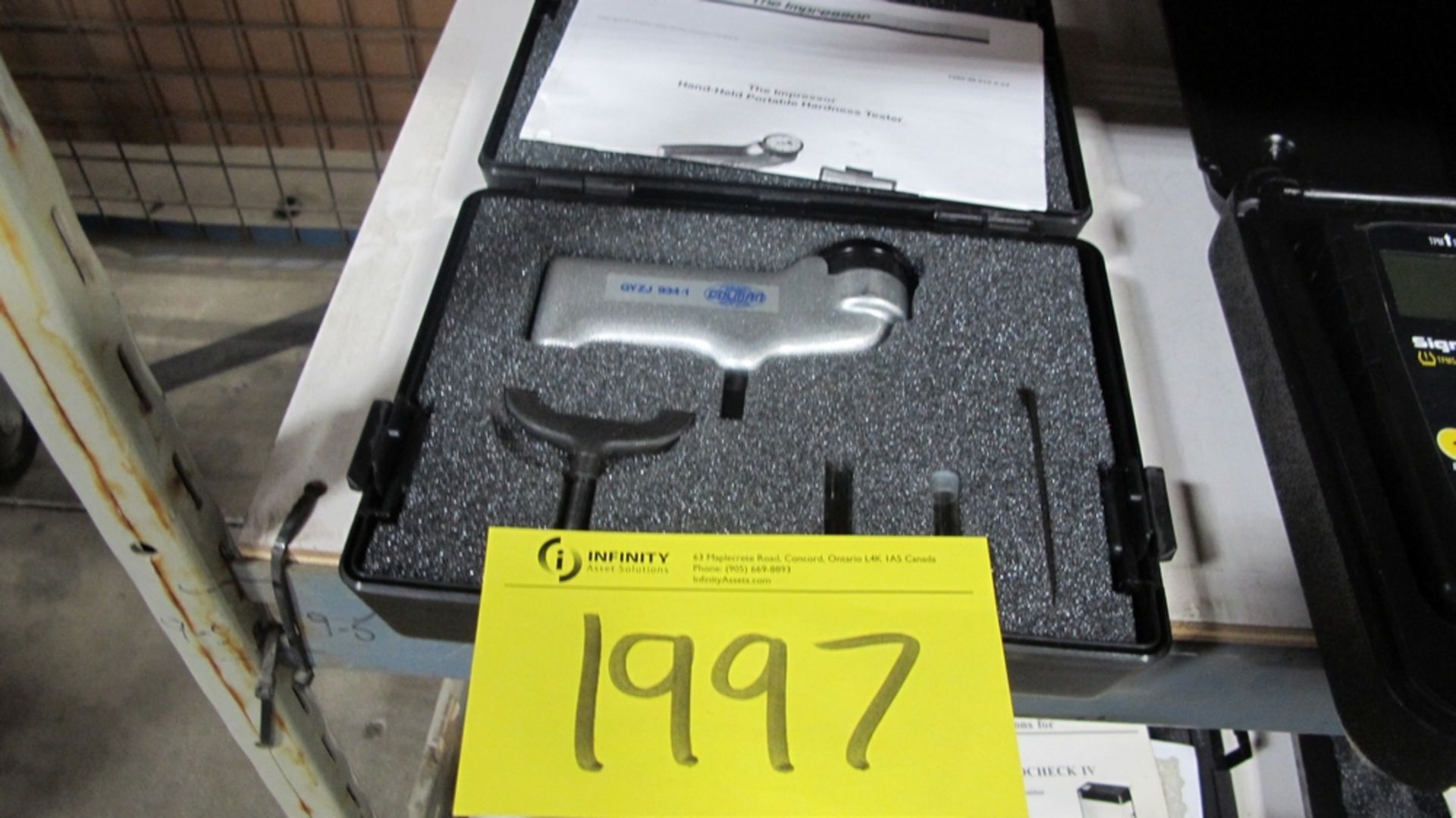 LOT OF COLMAN IMPRESSOR HAND-HELD PORTABLE HARDNESS TESTER (100 SHIRLEY AVE KITCHENER)