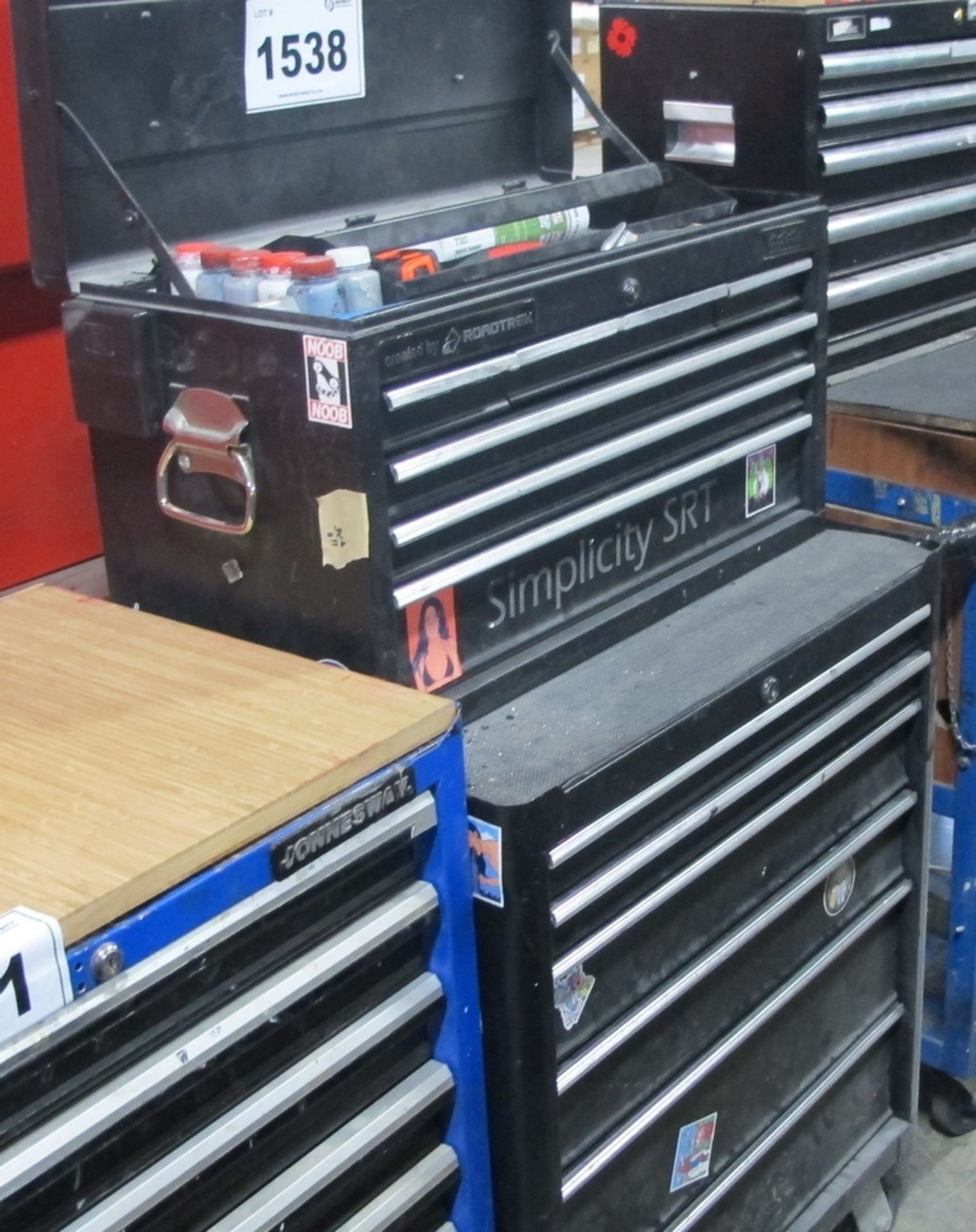 LOT OF 2 ROCK RIVER TOOL BOXES, 12 DRAWERS W/TOOLS (100 SHIRLEY AVE KITCHENER)