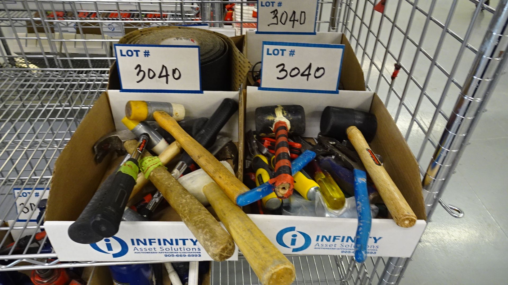 LOT ASST. HAND TOOLS (4 BOXES) (REUTER)