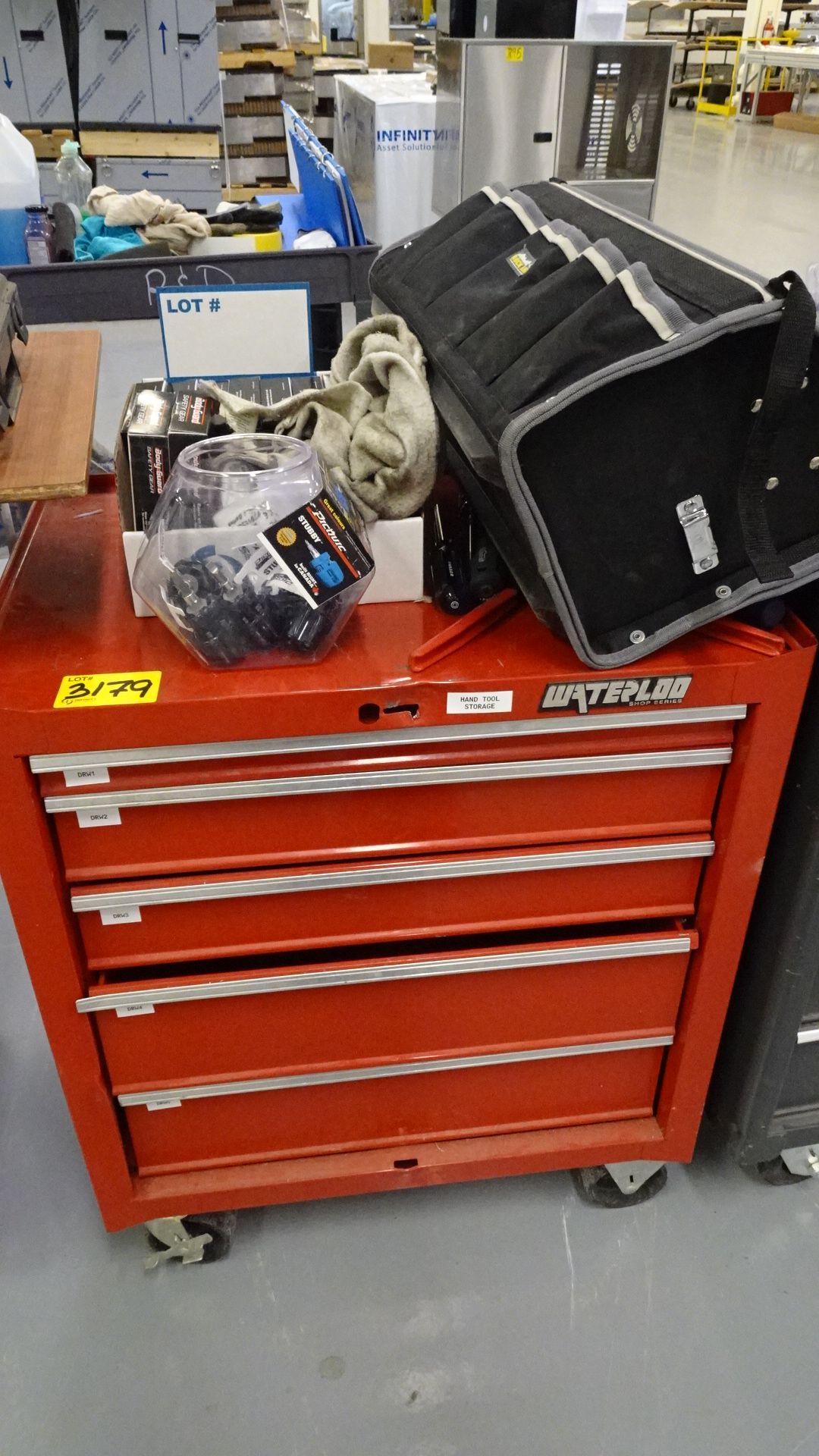 WATERLOO 5-DRAWER PORTABLE TOOLBOX W/ CONTENTS (REUTER)