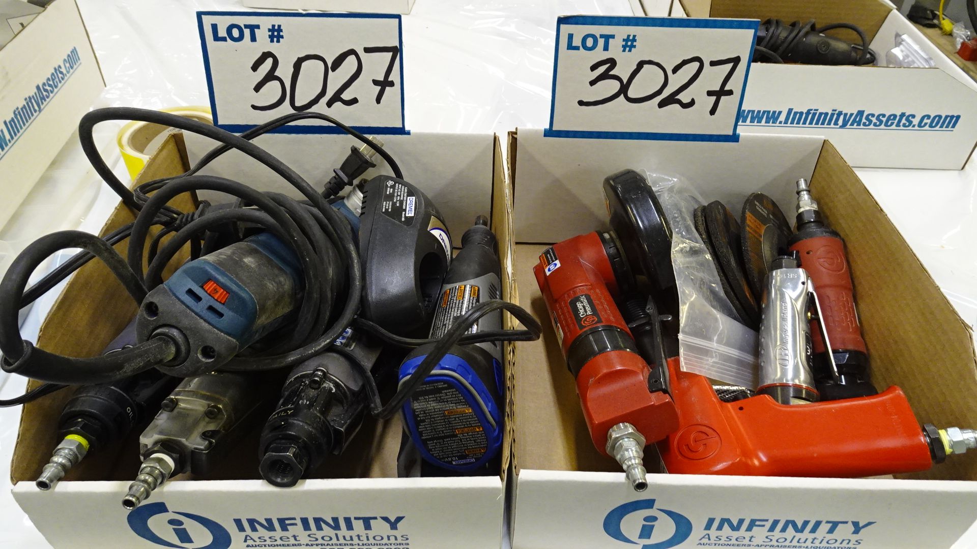 LOT ASST. POWER TOOLS, DREMELS, PNEUMATIC TOOLS, ETC. (REUTER)