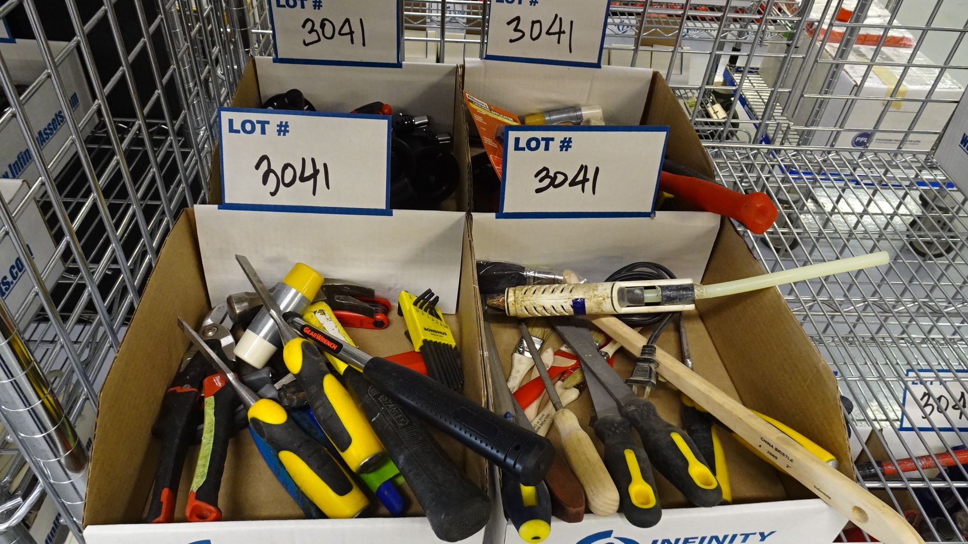 LOT ASST. HAND TOOLS (4 BOXES) (REUTER)