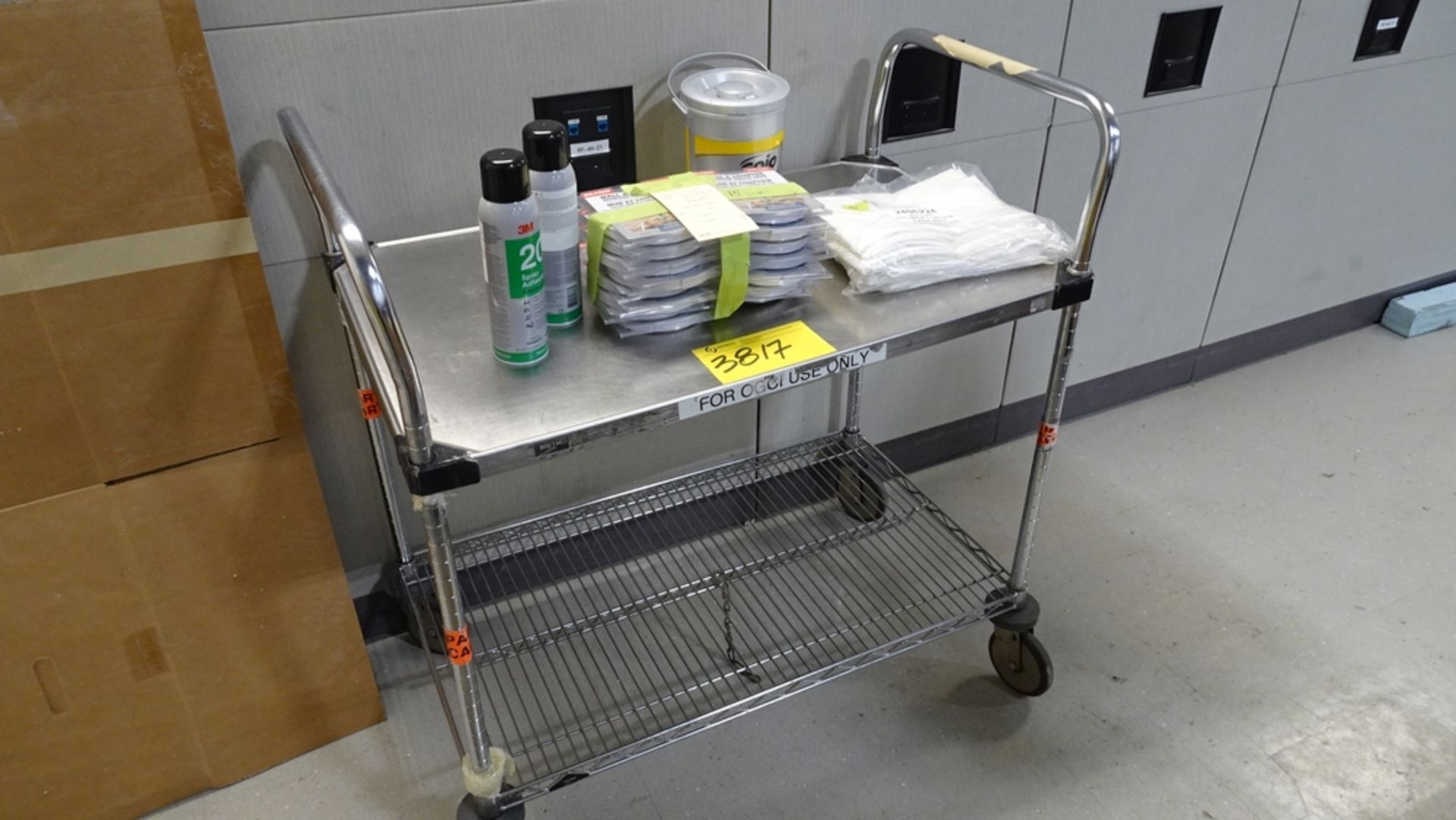 2-TIER METRO CART W/ CONTENTS (REUTER)