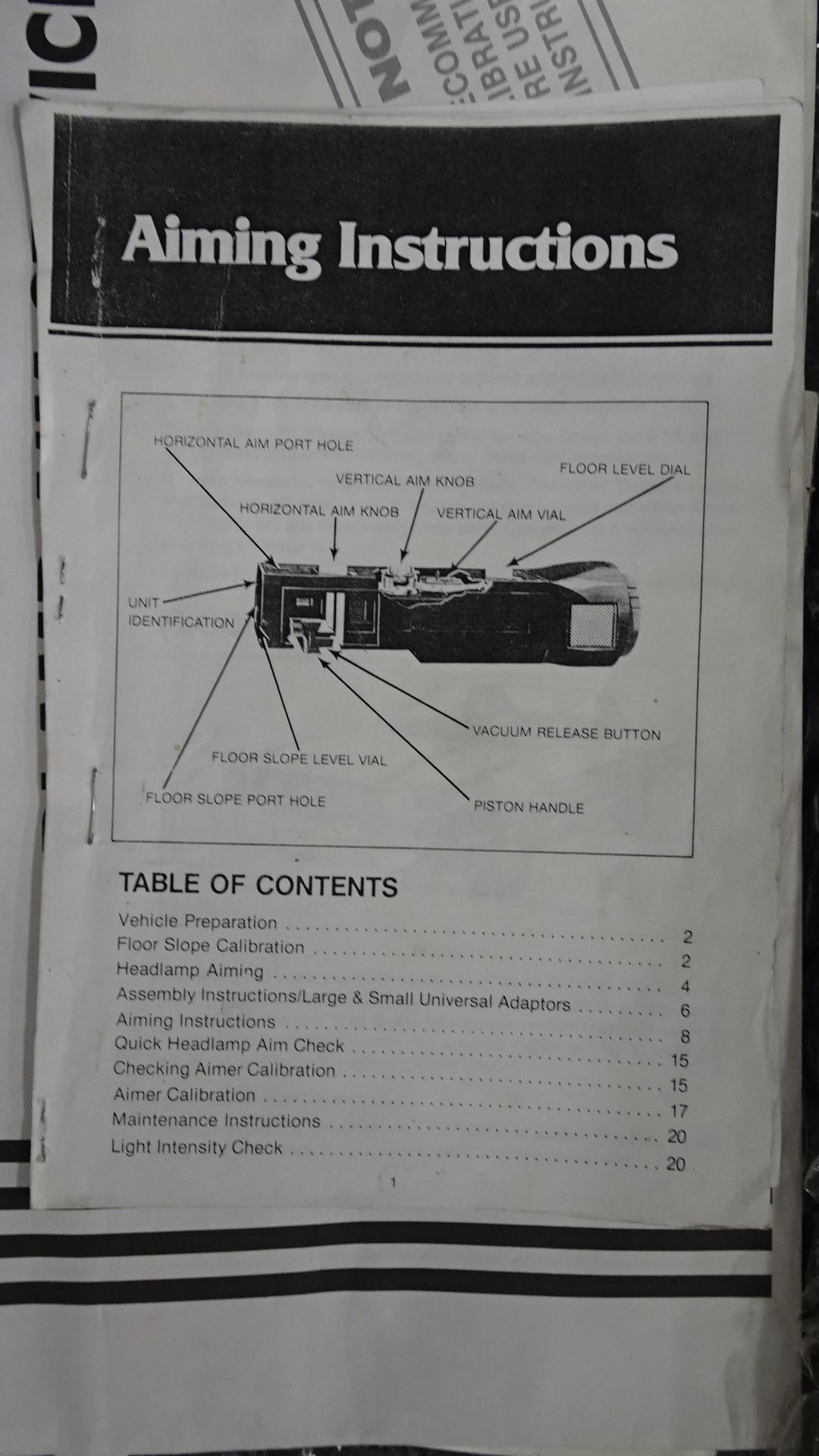 HOPPY HEADLIGHT ALIGNMENT KIT (REUTER) - Image 2 of 2