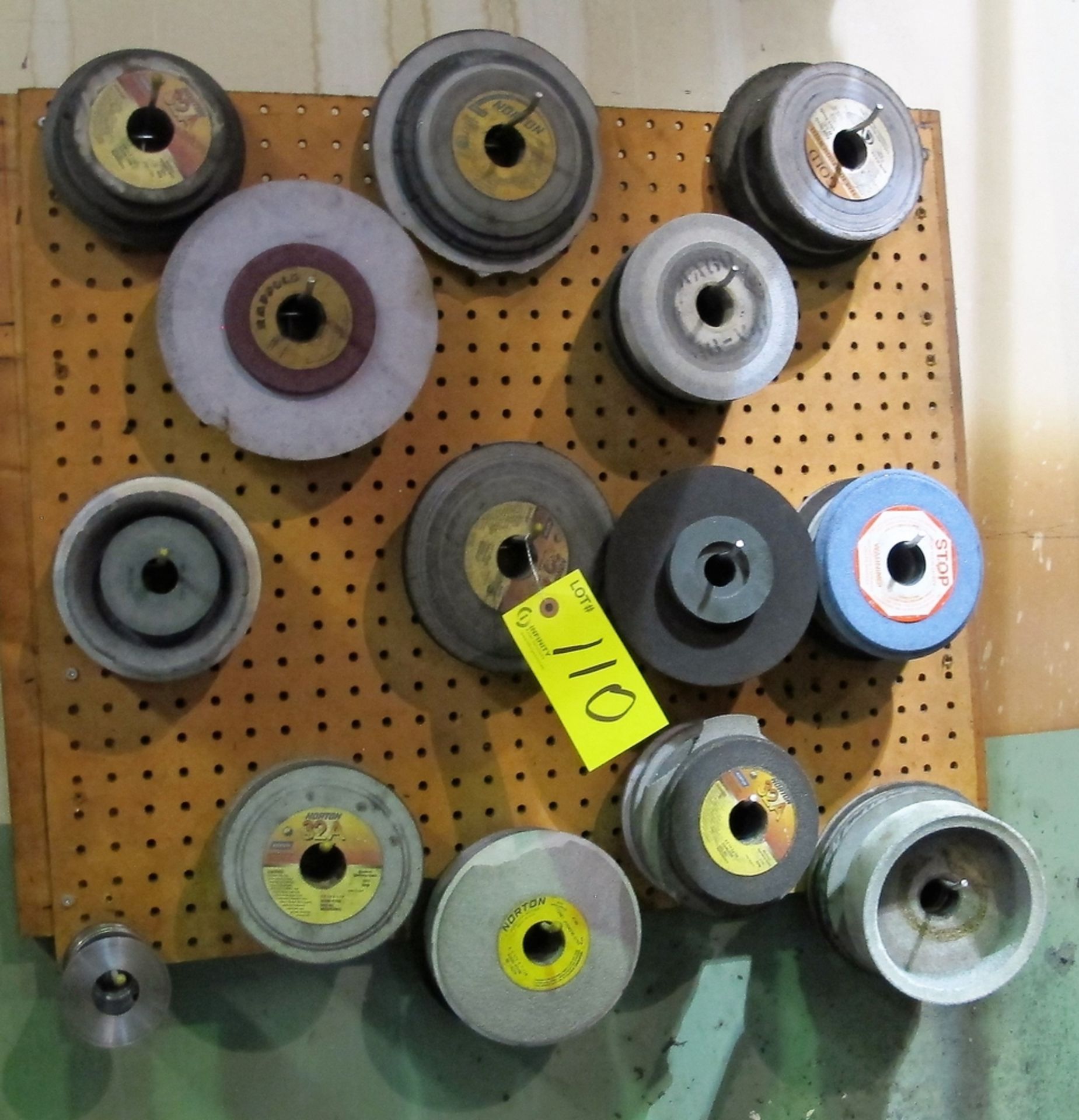 LOT OF ASST. GRINDING WHEELS W/ CABINET - Image 3 of 3