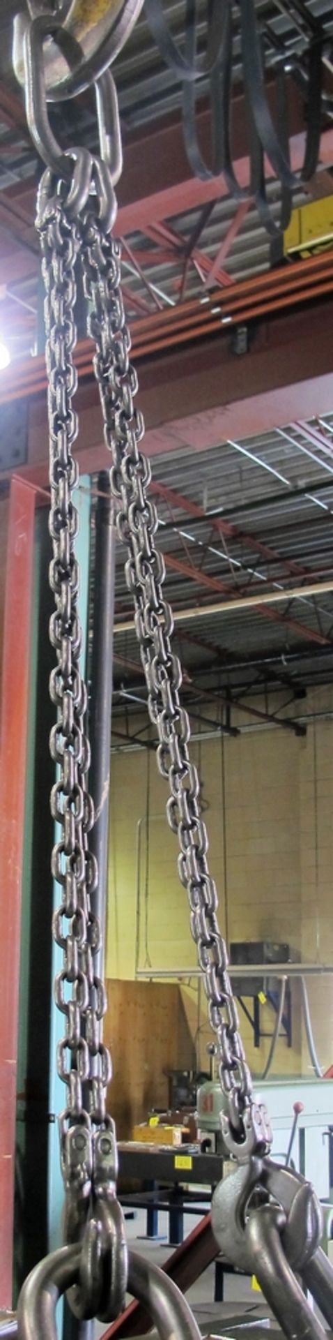 LOT OF ASST. LIFTING CHAINS, SLINGS, CLAMP, ETC. - Image 2 of 2