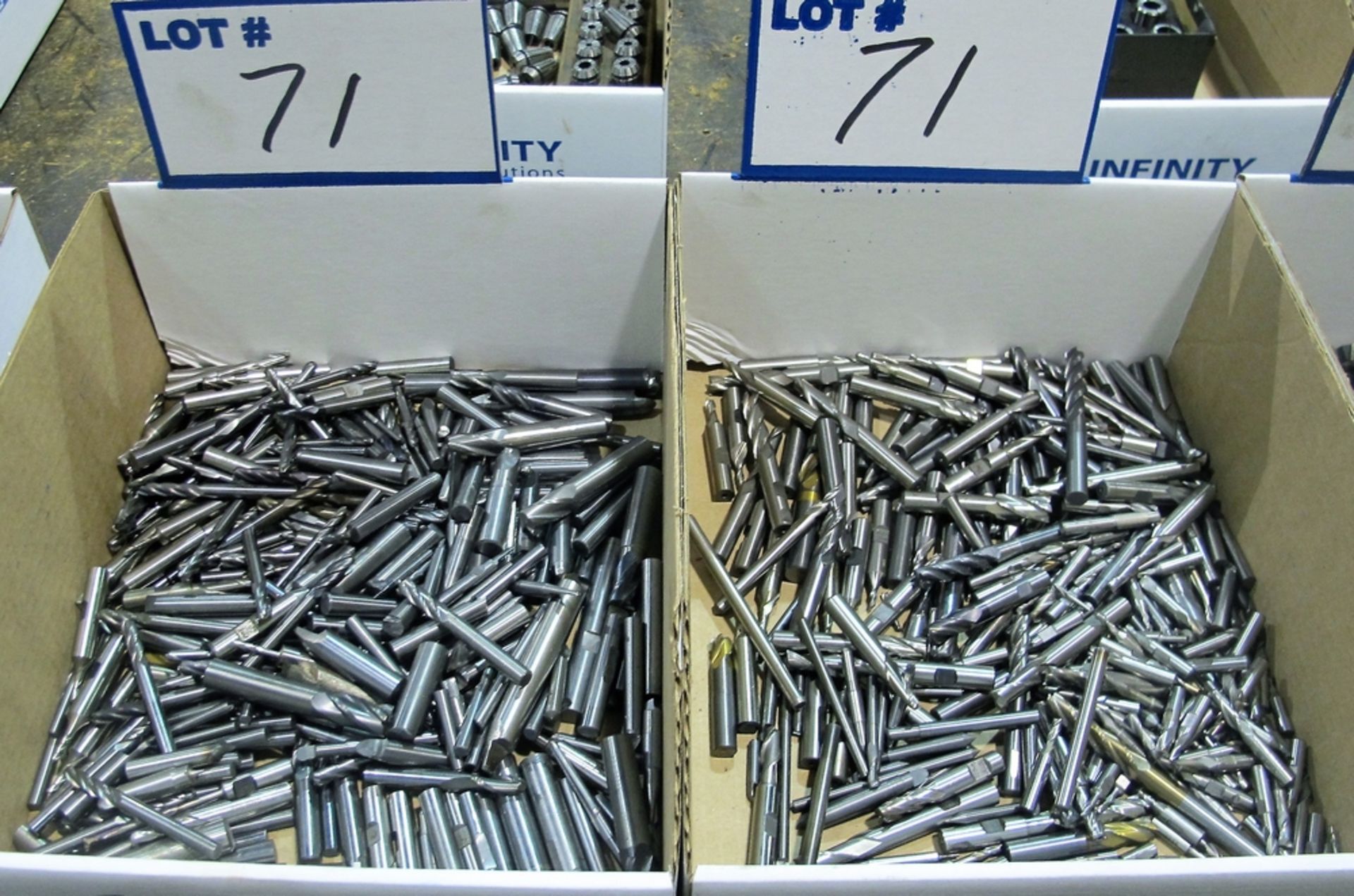 LOT OF (2) BOXES ASST. CARBIDE END MILLS