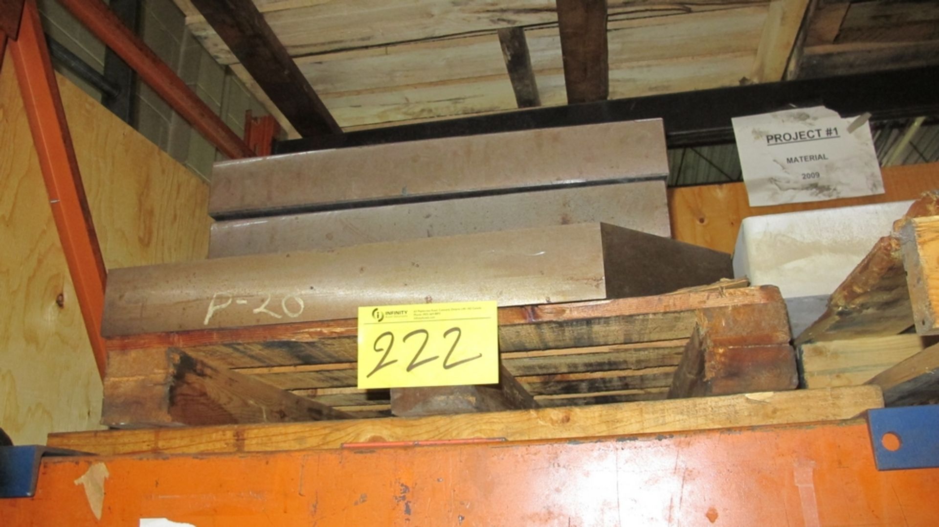 LOT OF (3) PALLETS OF ASST. PLATE METAL - Image 2 of 3