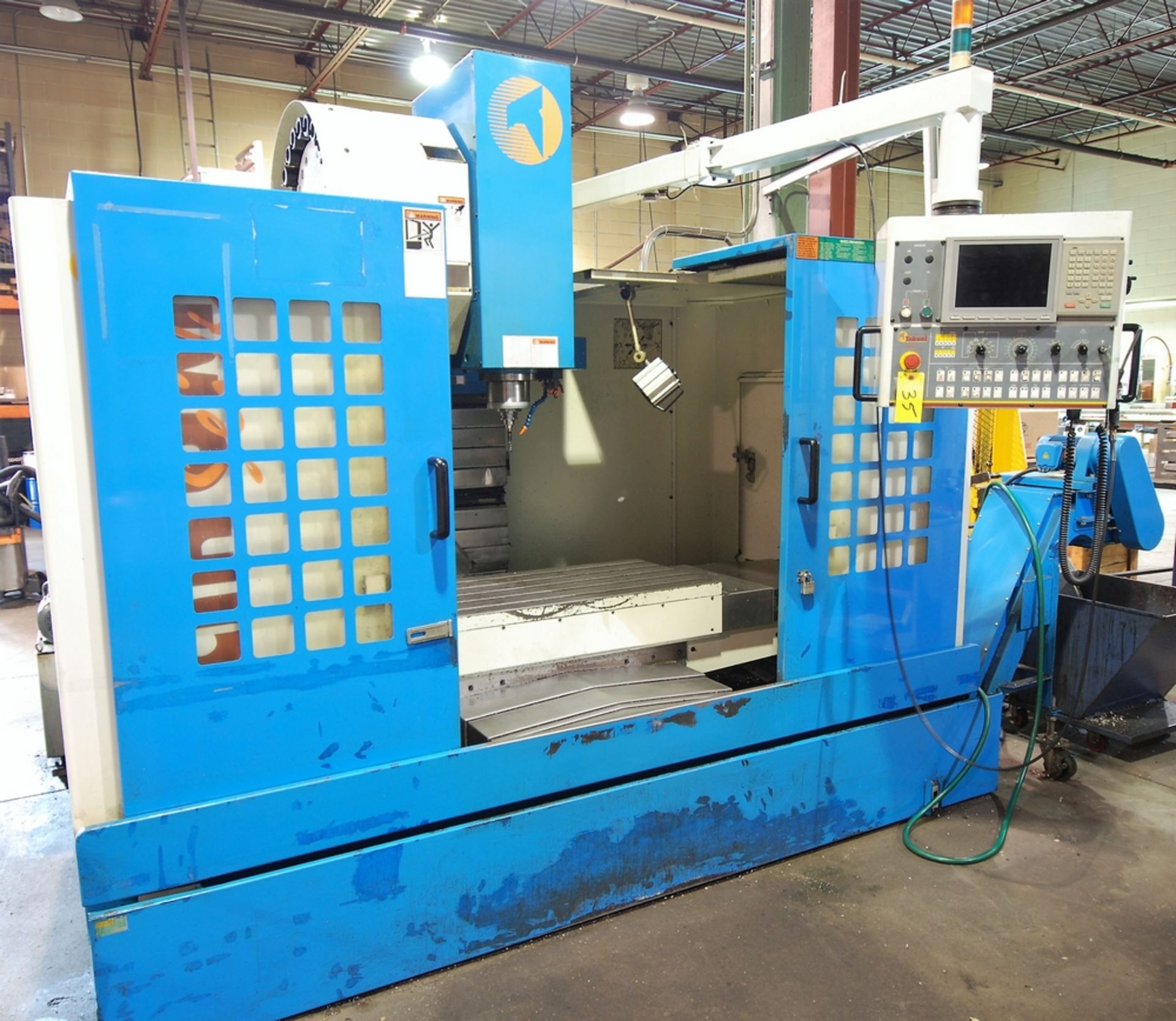 2001 TAKUMI V10A CNC VERTICAL MACHINING CENTER W/ MITSUBISHI CNC CONTROL, 41.73" X 20.8" TABLE,