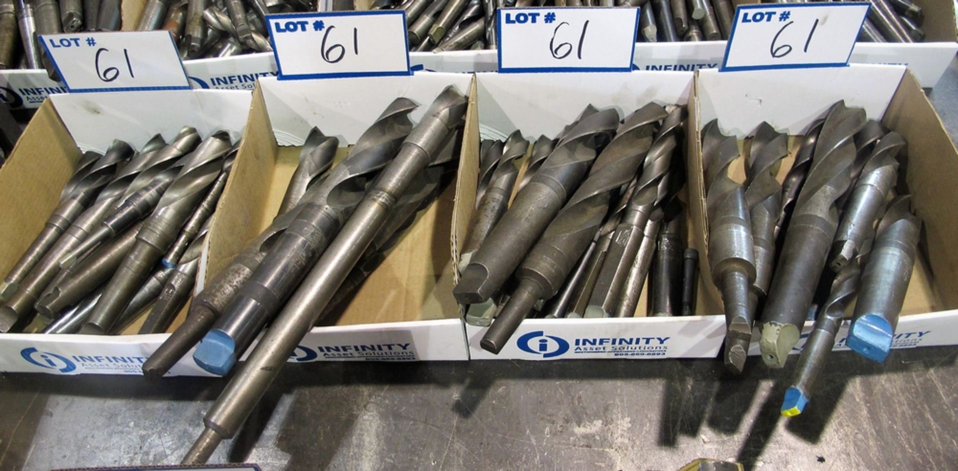 LOT OF (4) BOXES ASST. LARGE DRILL BITS