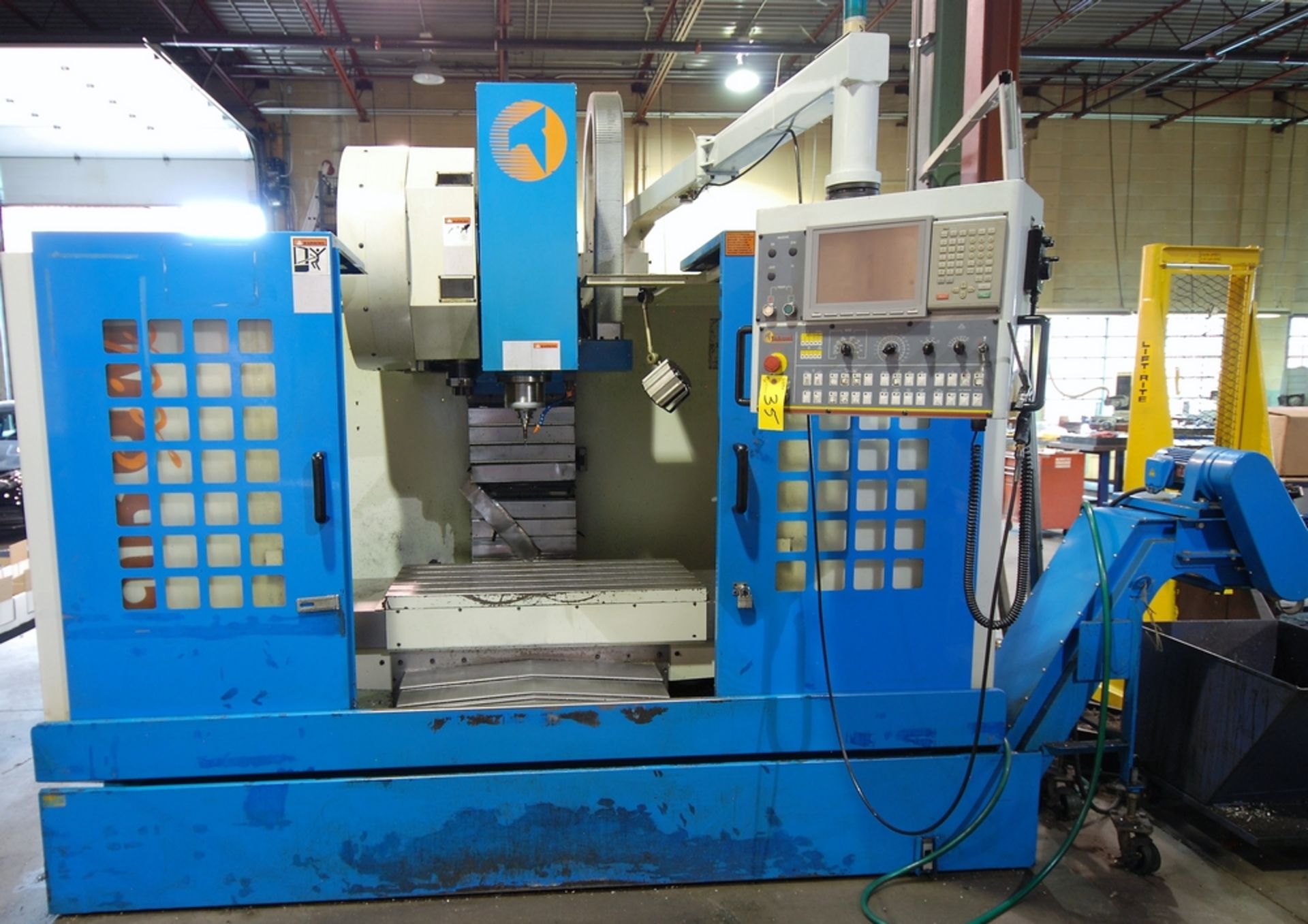 2001 TAKUMI V10A CNC VERTICAL MACHINING CENTER W/ MITSUBISHI CNC CONTROL, 41.73" X 20.8" TABLE, - Image 2 of 10