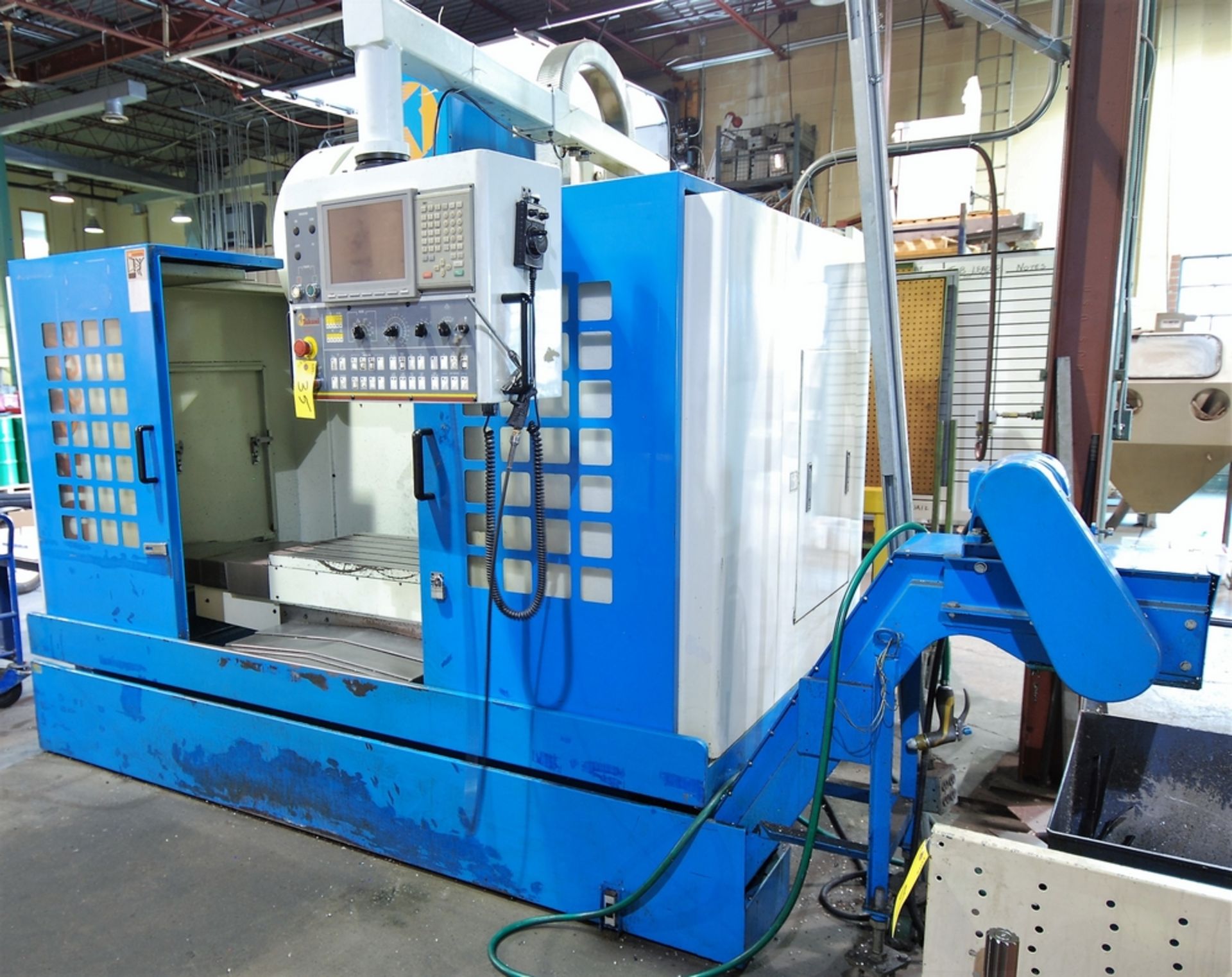 2001 TAKUMI V10A CNC VERTICAL MACHINING CENTER W/ MITSUBISHI CNC CONTROL, 41.73" X 20.8" TABLE, - Image 3 of 10