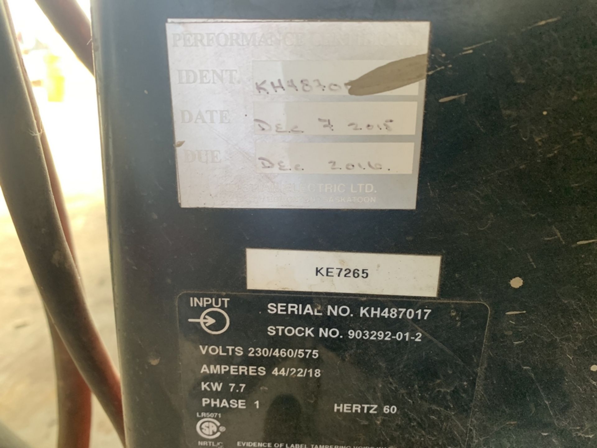 CANOX MIGMATIC 250 welder s/n KH487017 - Image 3 of 3