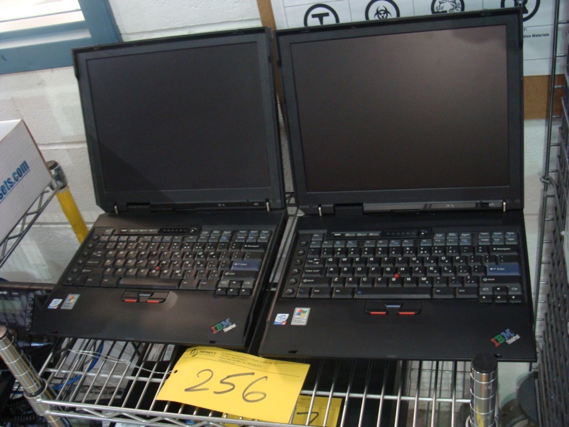 LOT OF (2) IBM THINKPAD PENTIUM 4, NO HARD DRIVES