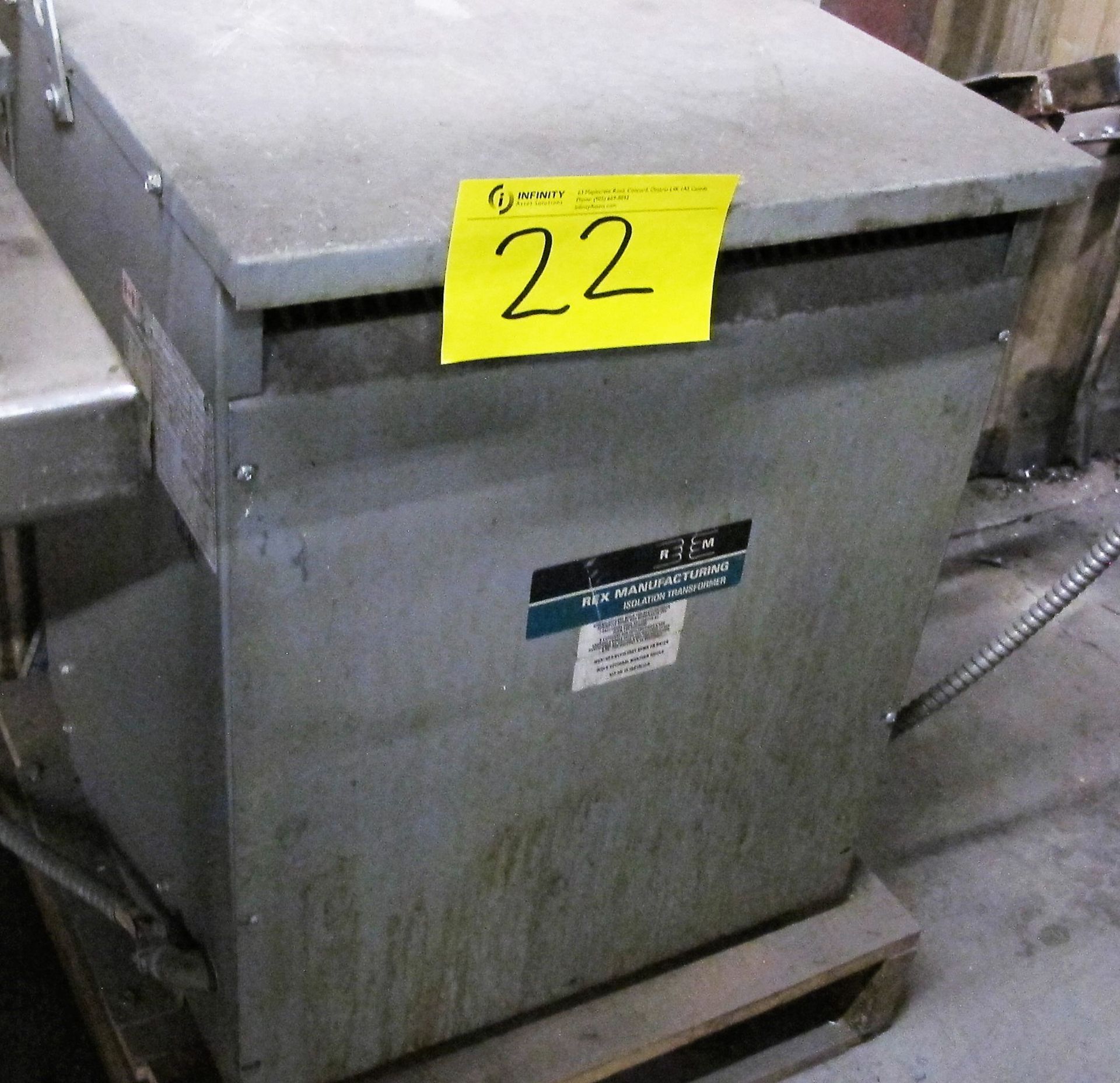 REX MANUFACTURING 30 KVA TRANSFORMER