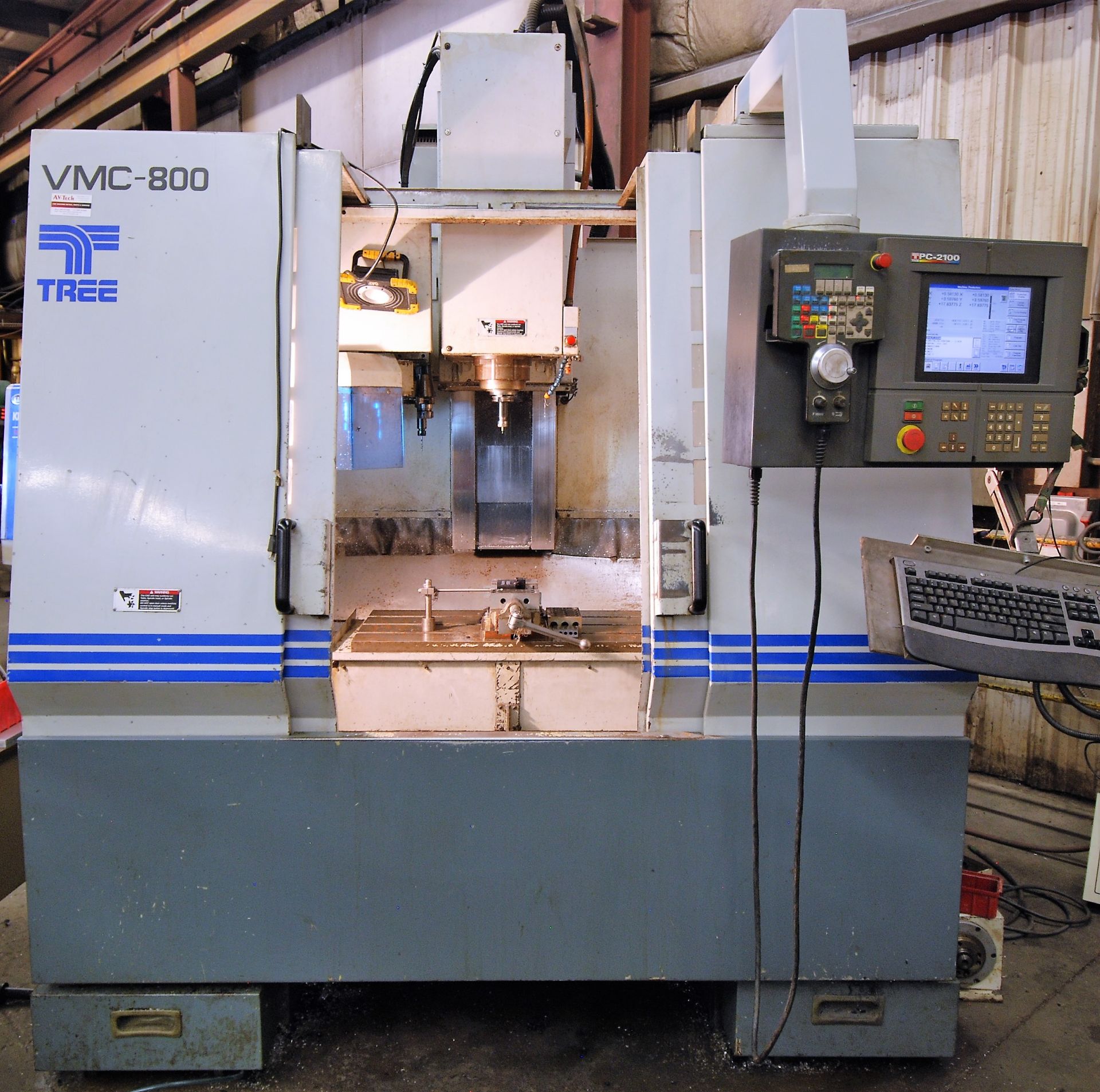 TREE VMC 800/20 CNC VERTICAL MACHINING CENTER, S/N TS80900014U, PC-2100 CNC CONTROL, ATC, 25” x - Image 2 of 16