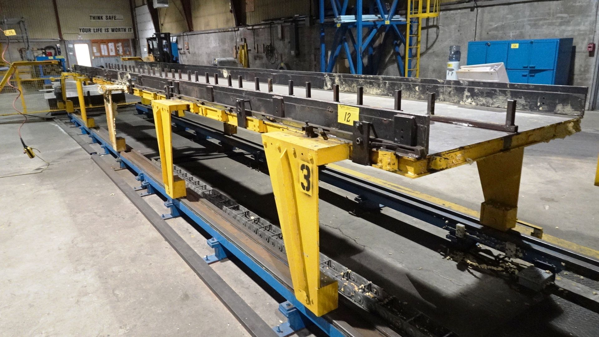 Manni 51" x 30' Long (2) Decks Panel Press, Pit Mounted, (2) Transfer Tables, Overhead Exhaust - Image 13 of 42