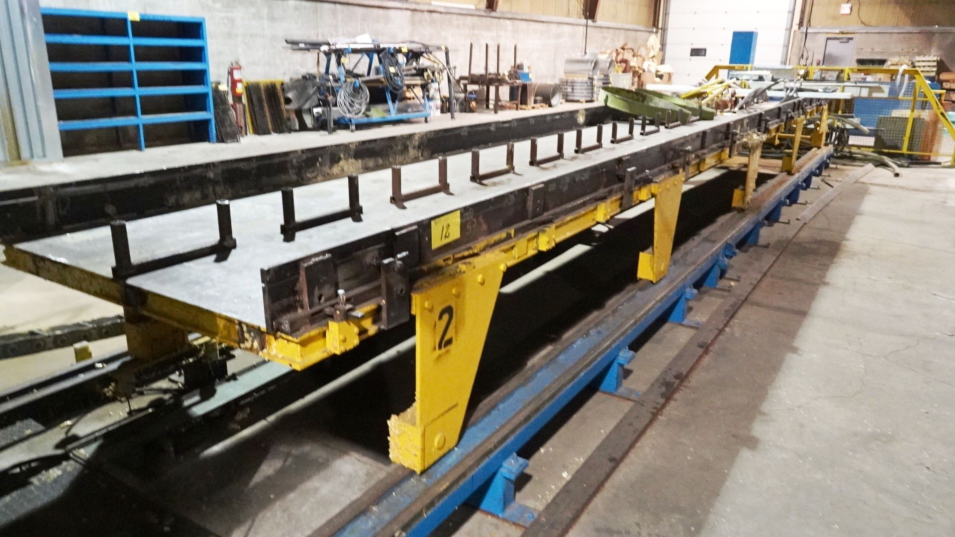 Manni 51" x 30' Long (2) Decks Panel Press, Pit Mounted, (2) Transfer Tables, Overhead Exhaust - Image 8 of 42