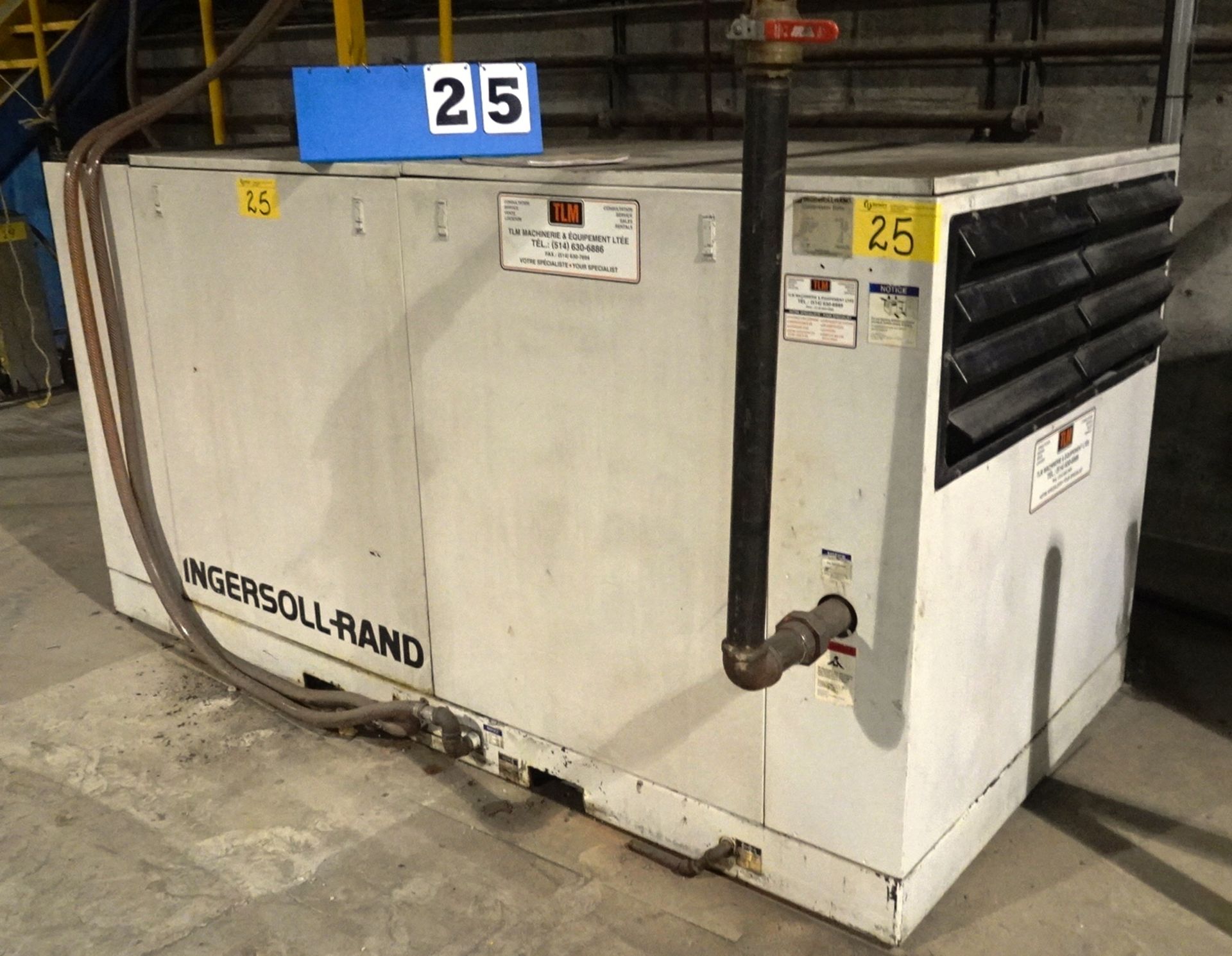 Ingersoll-Rand SSR-XF75 Rotary Screw Air Compressor, 75 H.P., 360 CFM, 100 PSIG, 3/60/575 Volts, s/n