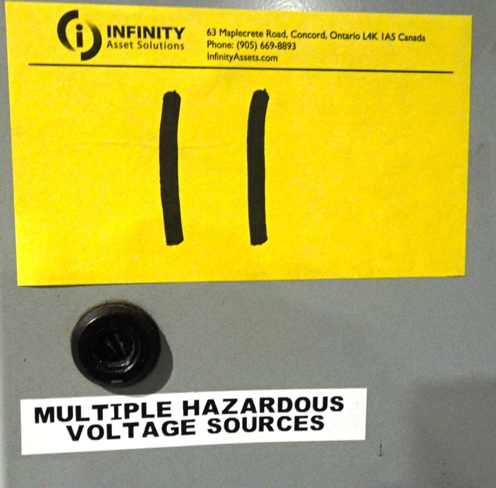 Multiple Hazardous Voltage Sources Cabinet c/w Contents (No Wire Coming Out of Panel) (Rigging - Image 2 of 7