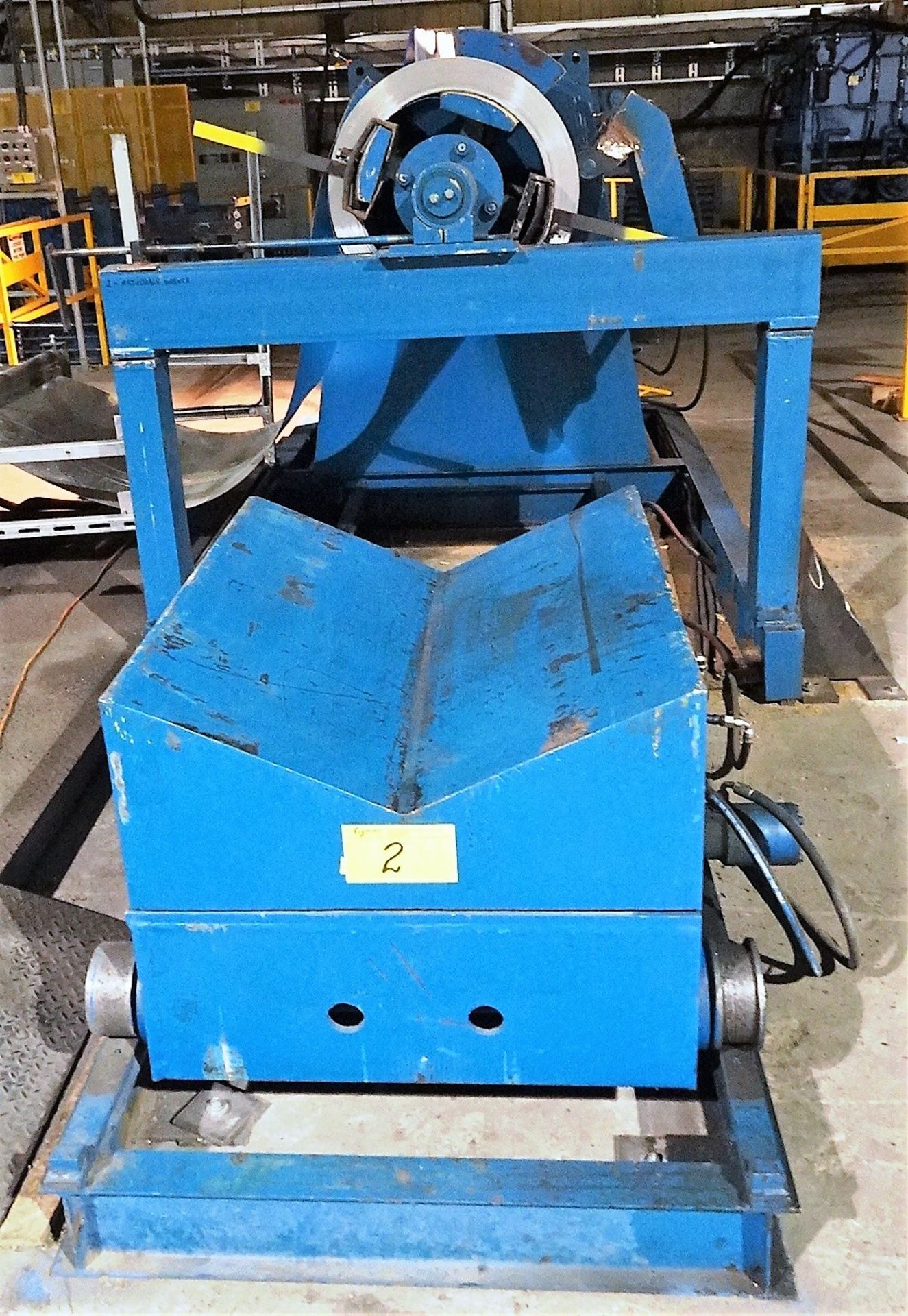 Allstar Approx. 5 Ton Cap Uncoiler, 48" Coil Capacity, Powered with Electric Motor c/w Coil Carriage - Image 9 of 12